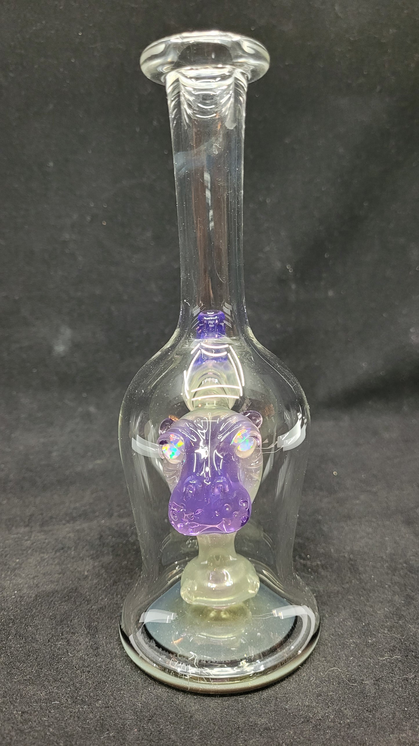 Straight Clear Hippo Tubes by CRUX GLASS
