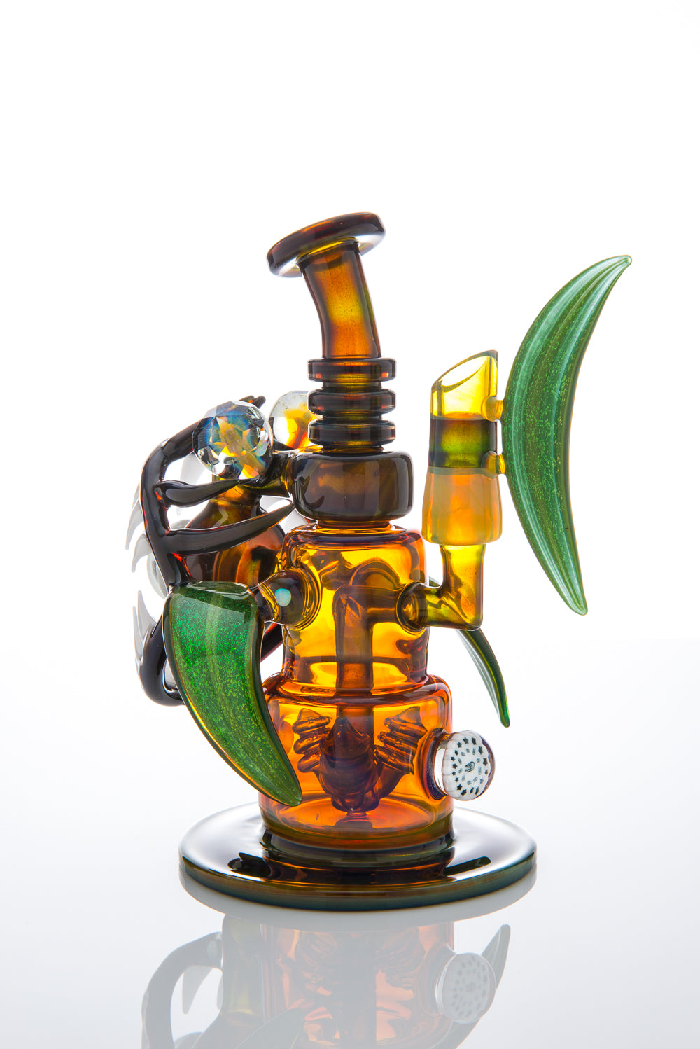 Ill Glass Alien Tech Fish Flux Cycler Collaboration with Jason Lee, Buck, Darby, and Adam G.