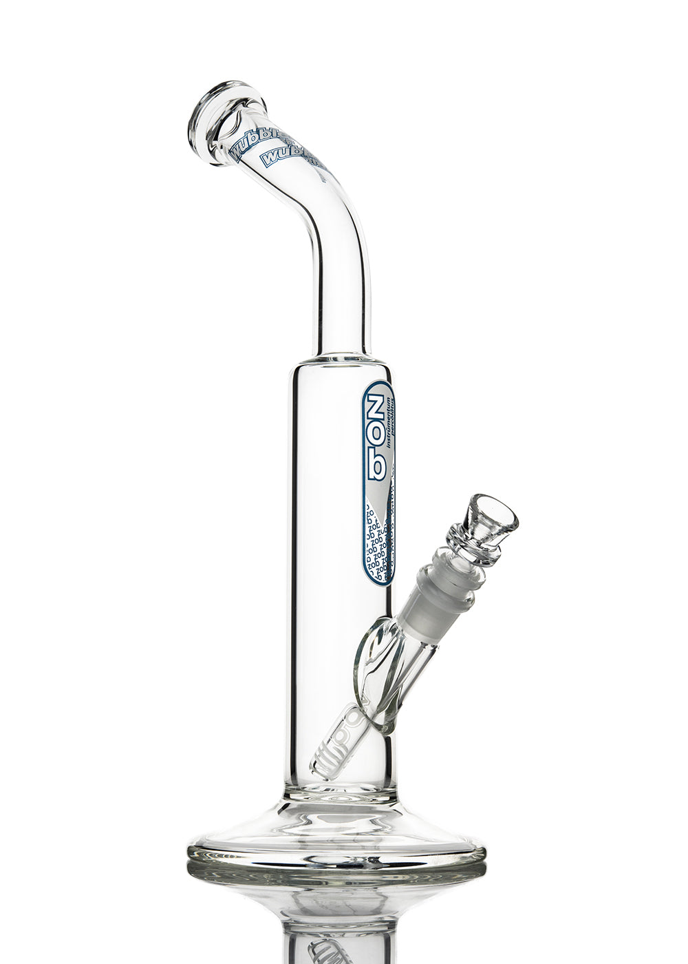 ZOB Wubbler Straight with Blue and White Pill and Wubbler Logos Tube