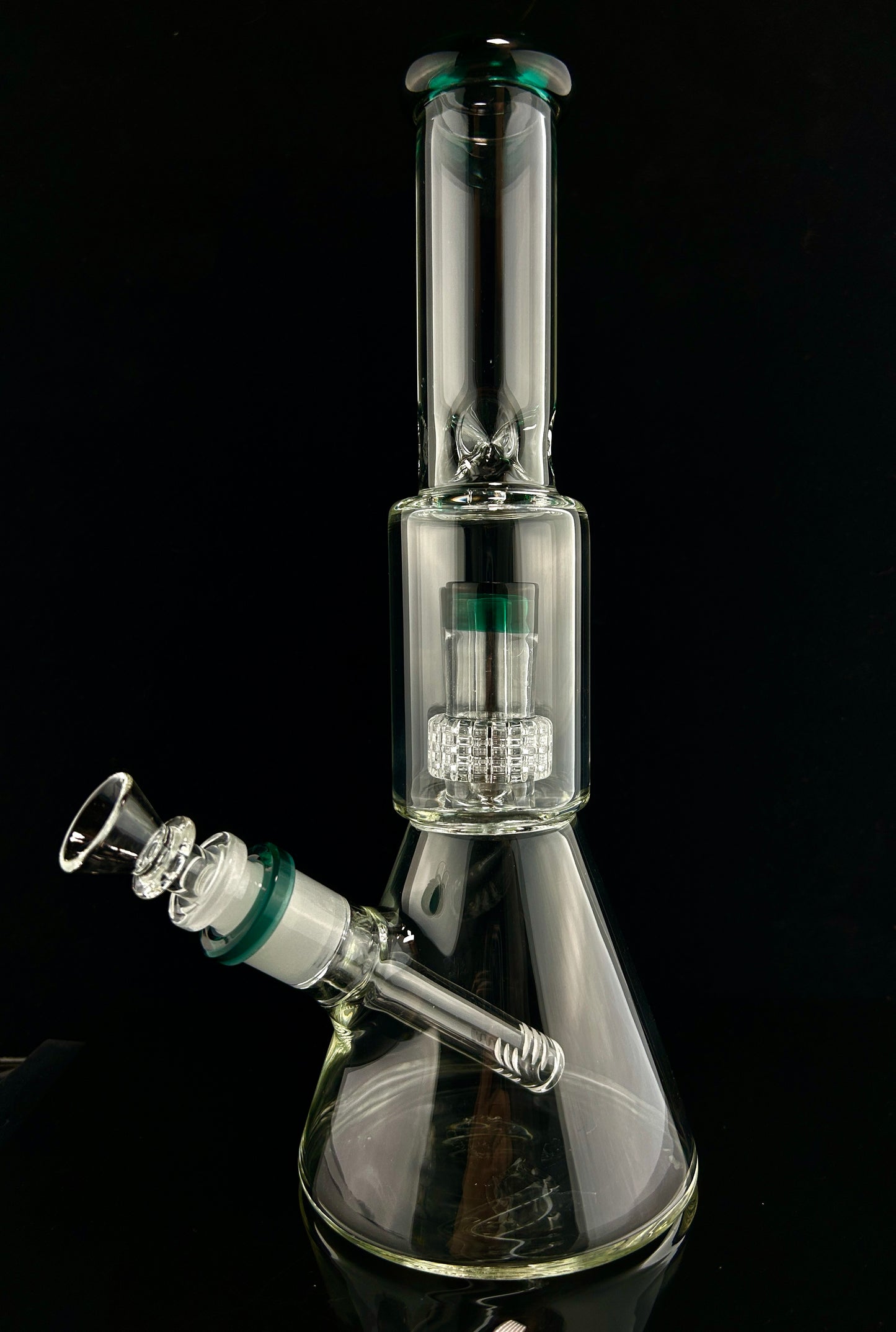 12" Beaker with Grid Perc Two Chamber Tube