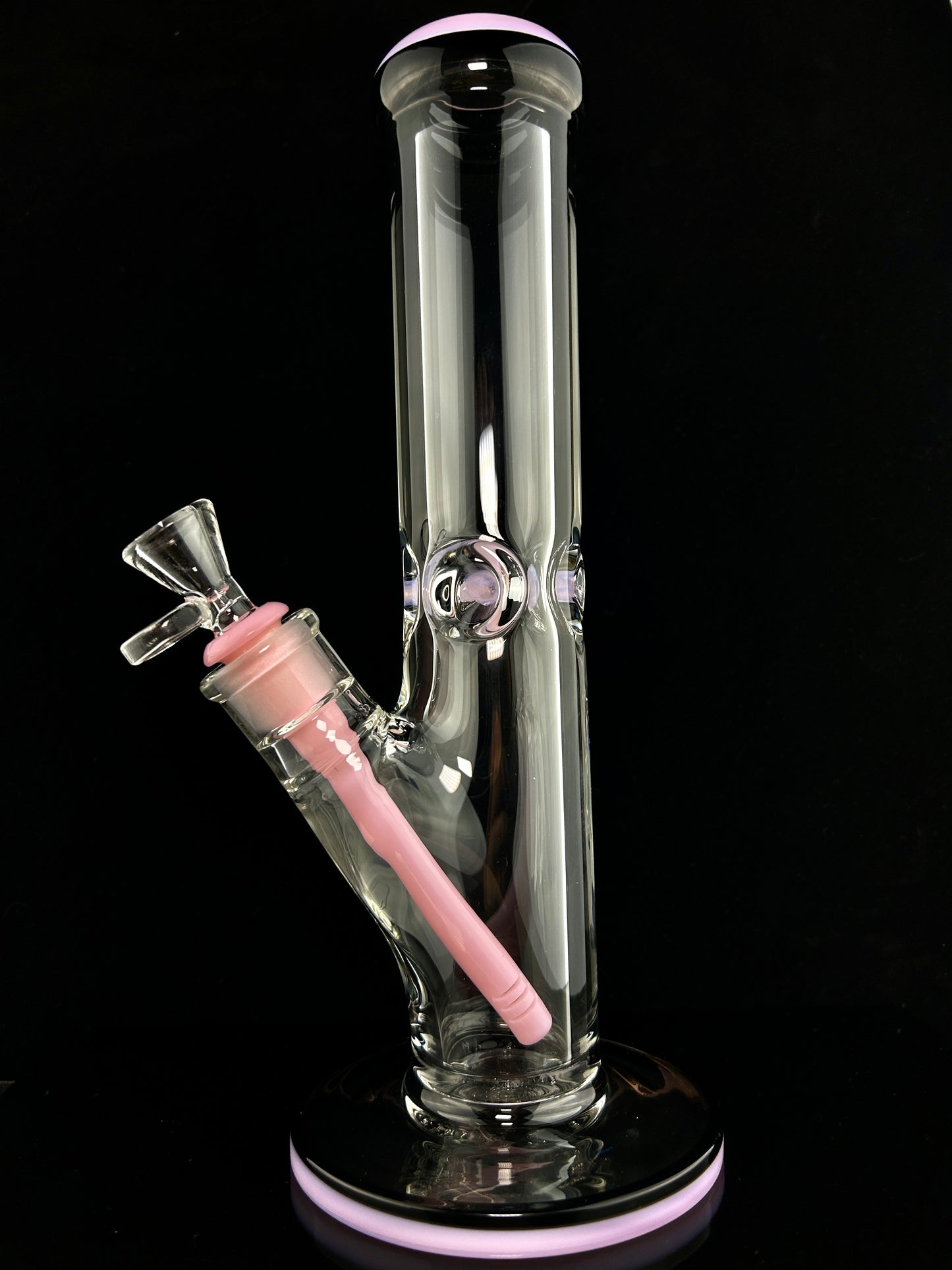 12" 9MM Straight or Beaker Tube with Two Tone Color Accents