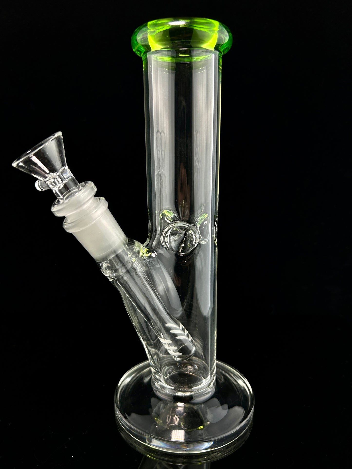 8" Mini Straight Tube with Color Accent (Color Options)