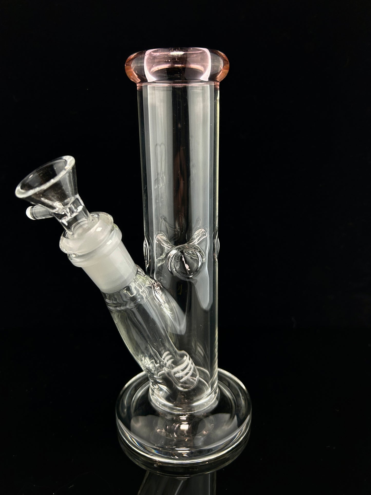 8" Mini Straight Tube with Color Accent (Color Options)