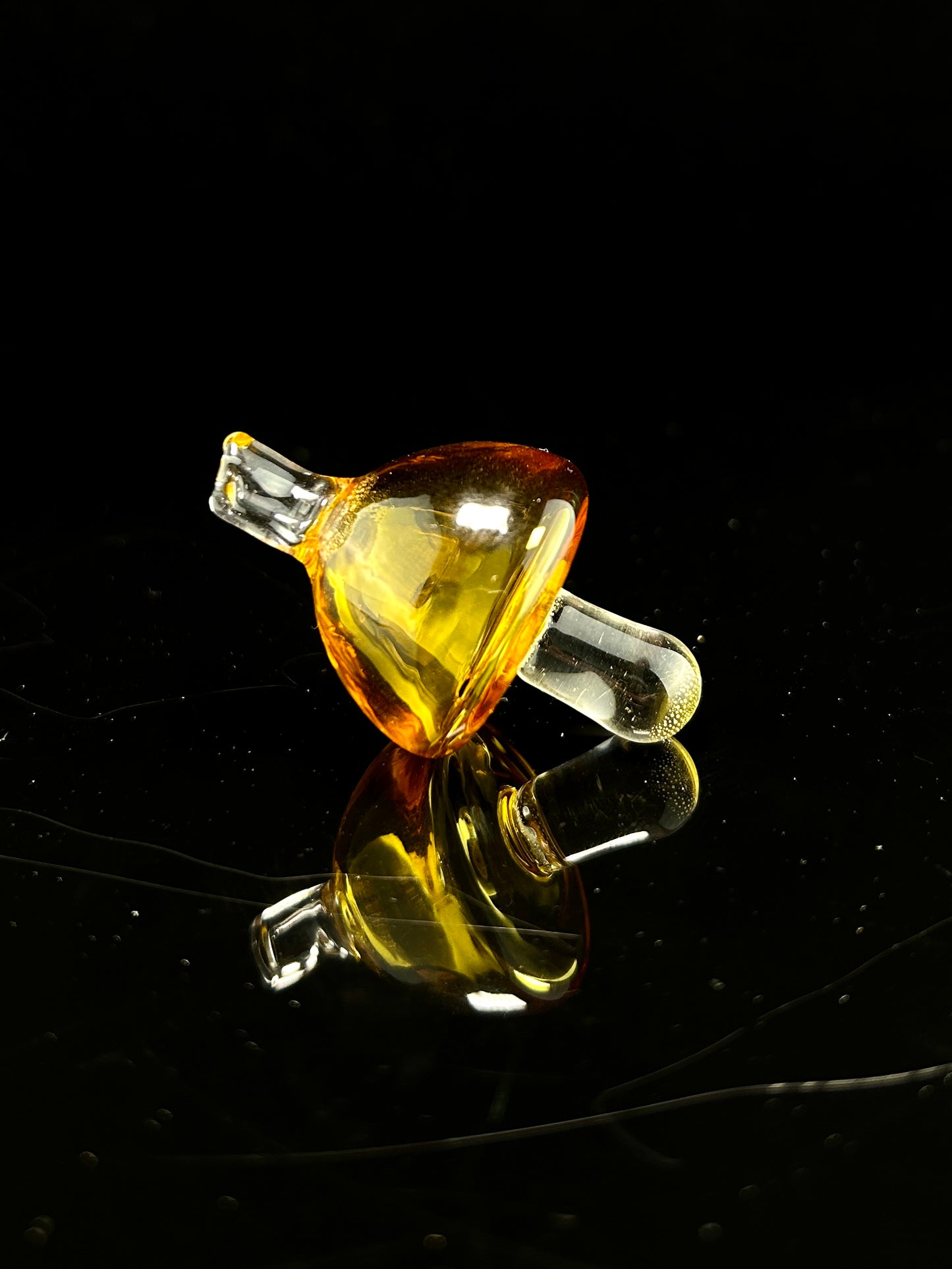 Half Sphere Bubble Cap in Amber