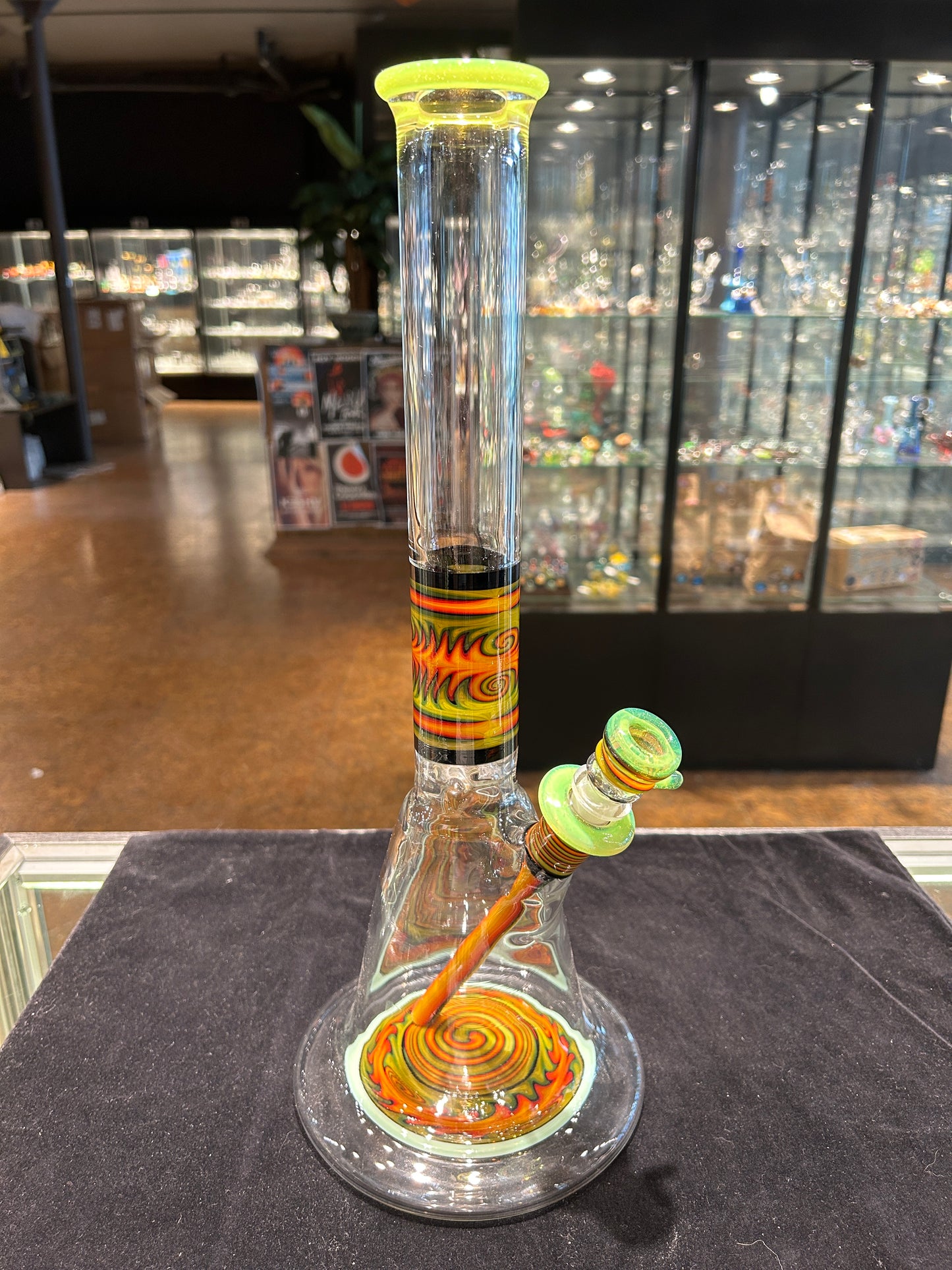 Hedman Headies Worked Beaker with Matching Downstem and Bowl (purple)
