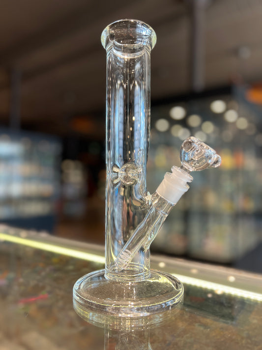 12" 5X50MM Straight Tube Borosilicate Bong