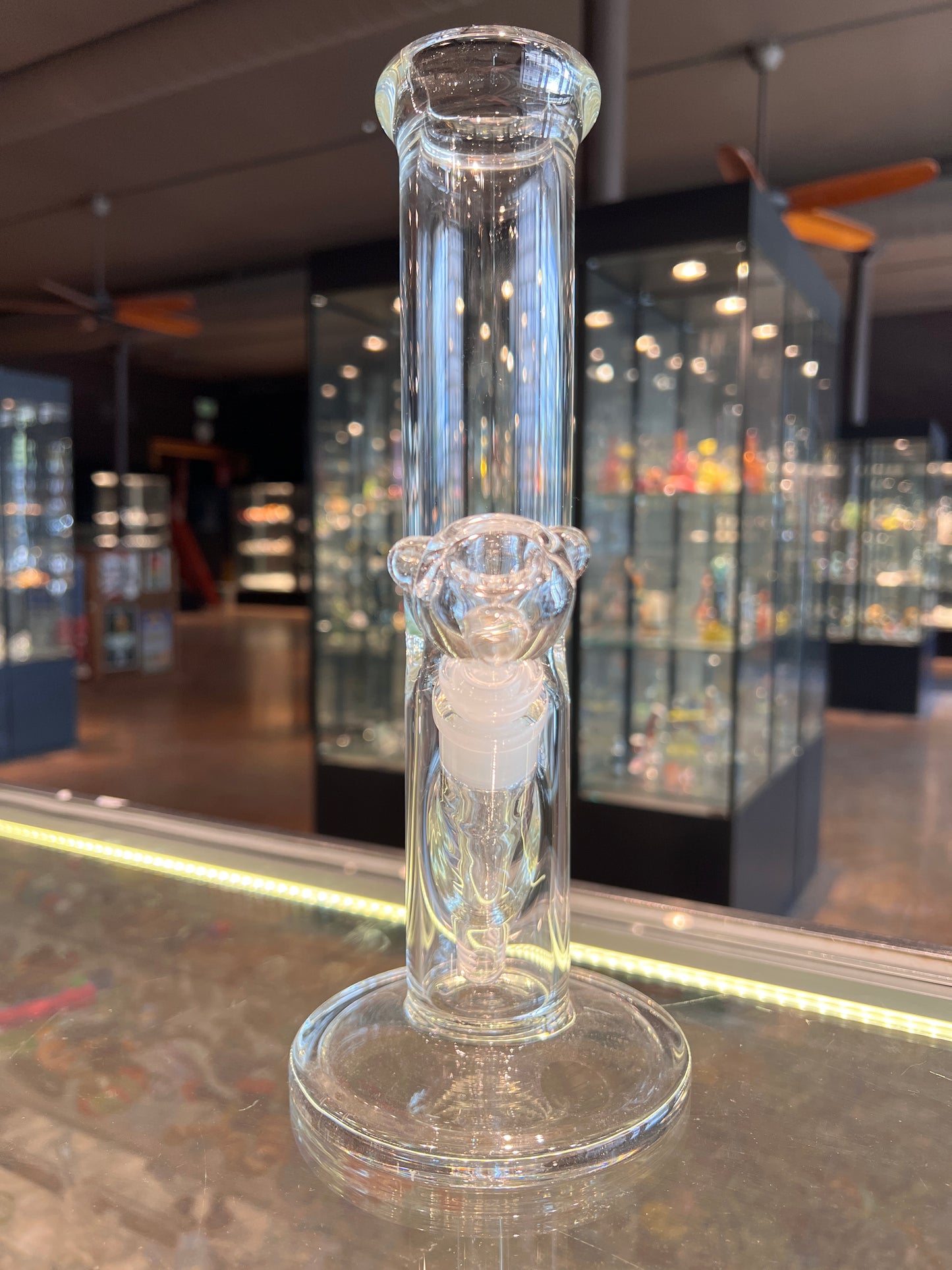 12" 5X50MM Straight Tube Borosilicate Bong