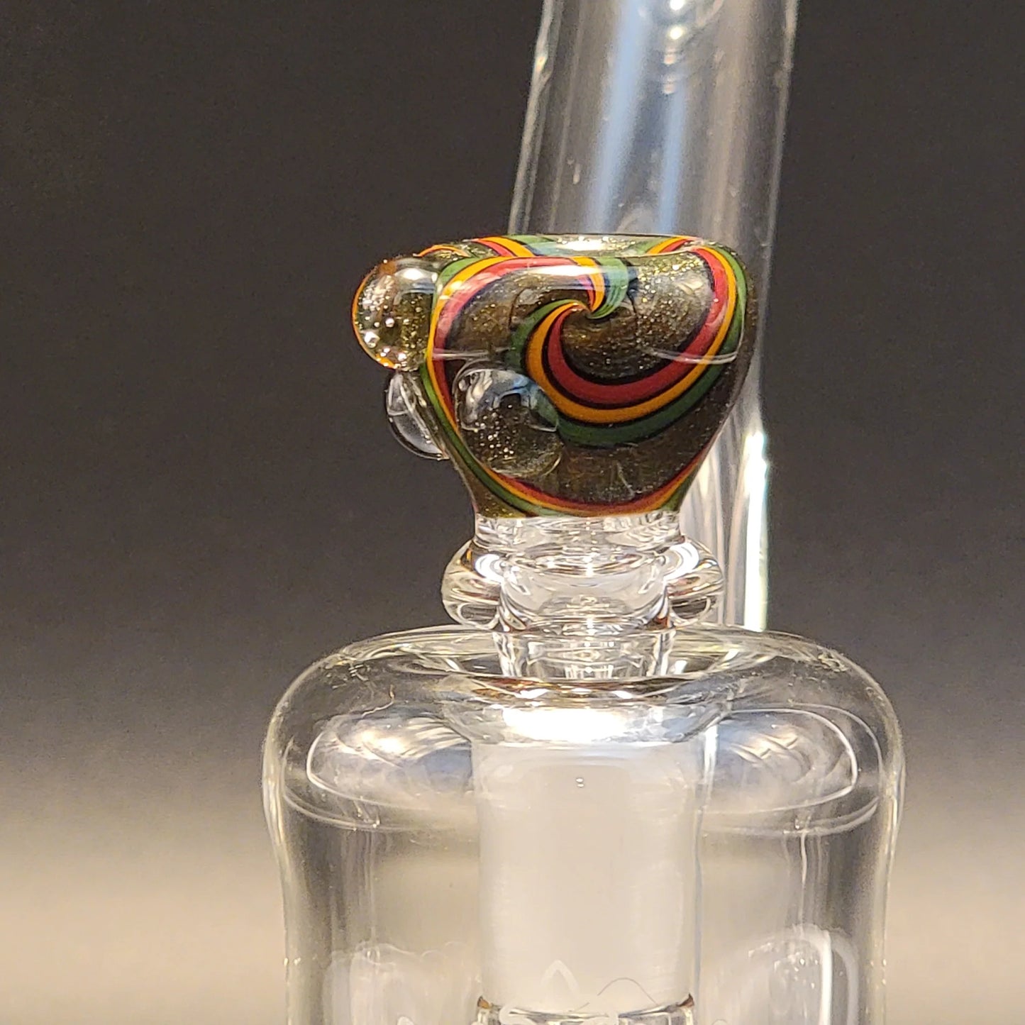 Manifest Glass Works (MGW) Worked Bubbler in Rasta
