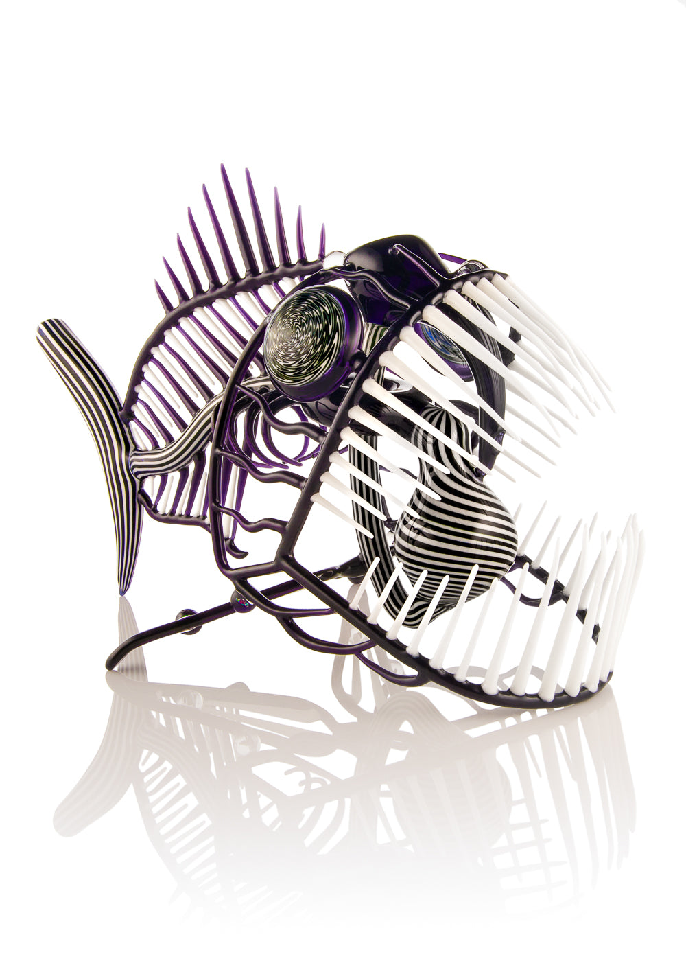 Black and White Angler Fish (Champs Flame-Off 1st Place Winner 2010) by Buck Glass