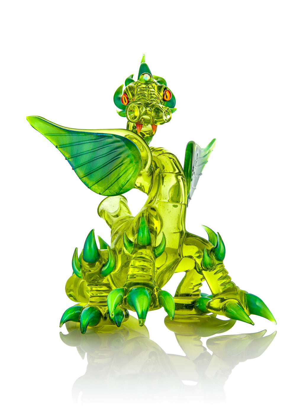 UV Reactive Half Life and Slyme Vapor Bubbler Dragon by Mike Luna