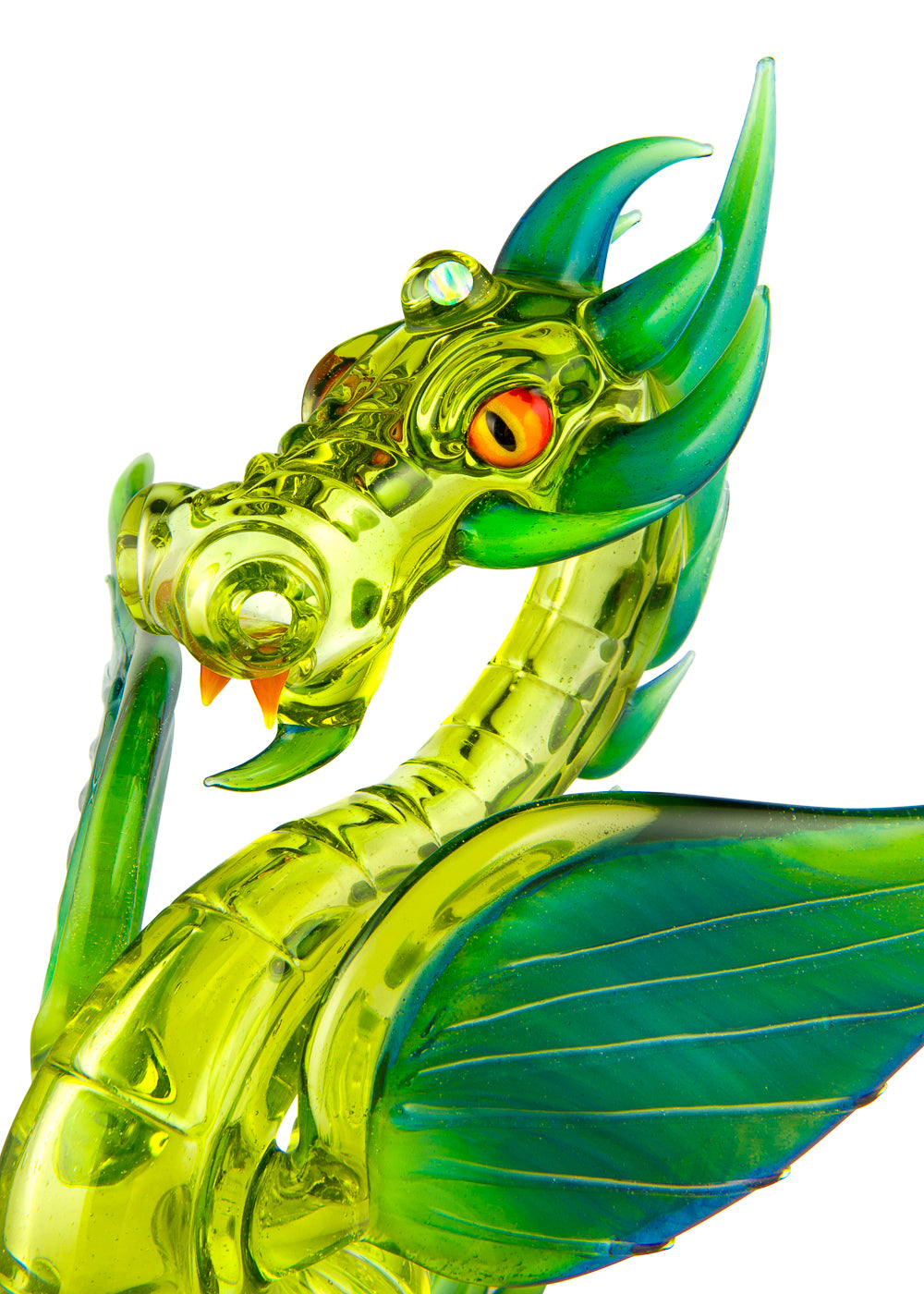 UV Reactive Half Life and Slyme Vapor Bubbler Dragon by Mike Luna