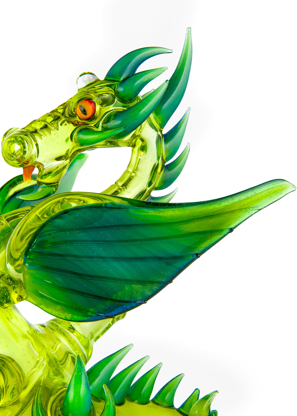 UV Reactive Half Life and Slyme Vapor Bubbler Dragon by Mike Luna