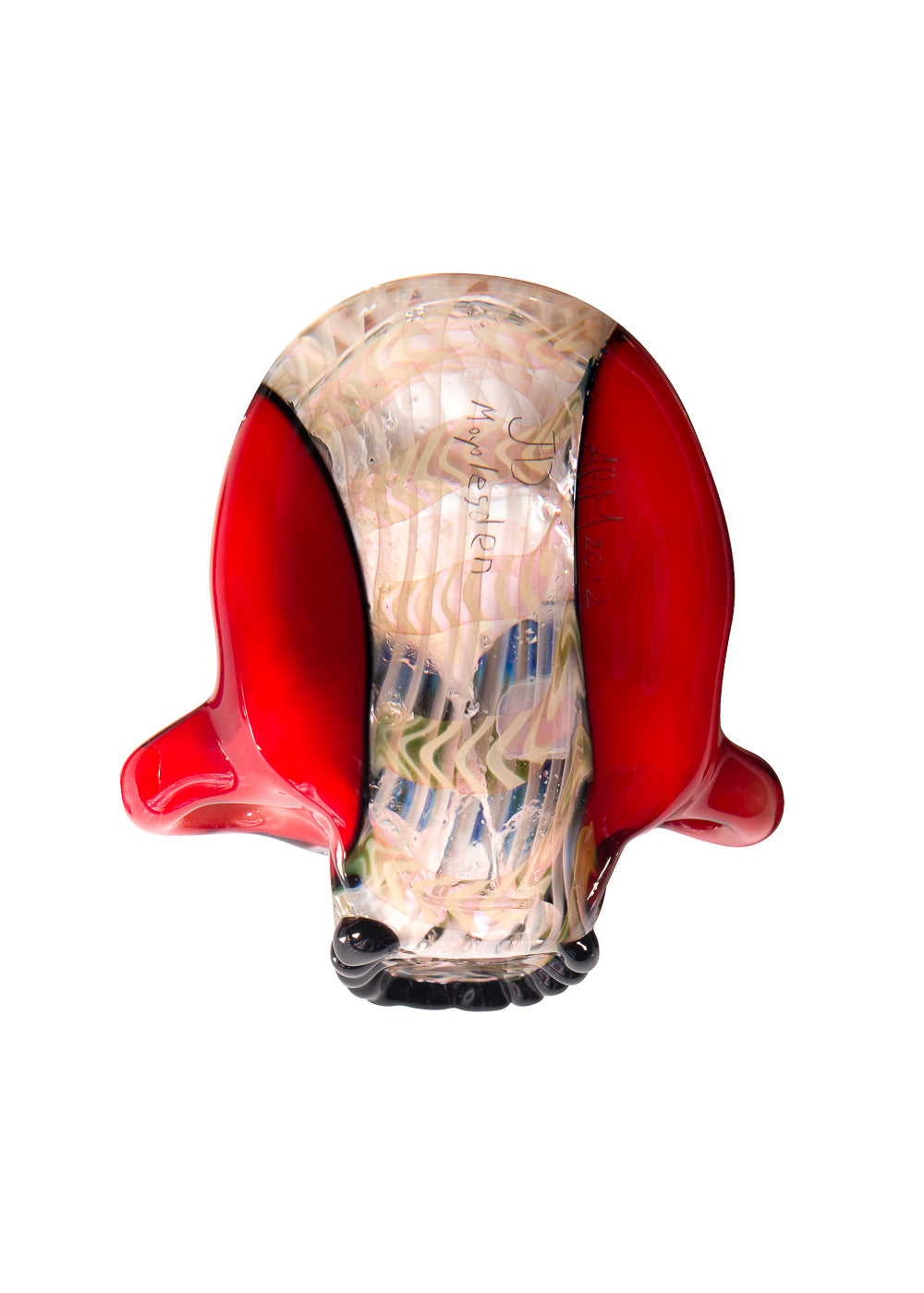 Rake and Fumed with Red Skull Pendant Collaboration by AKM and JD Maplesden