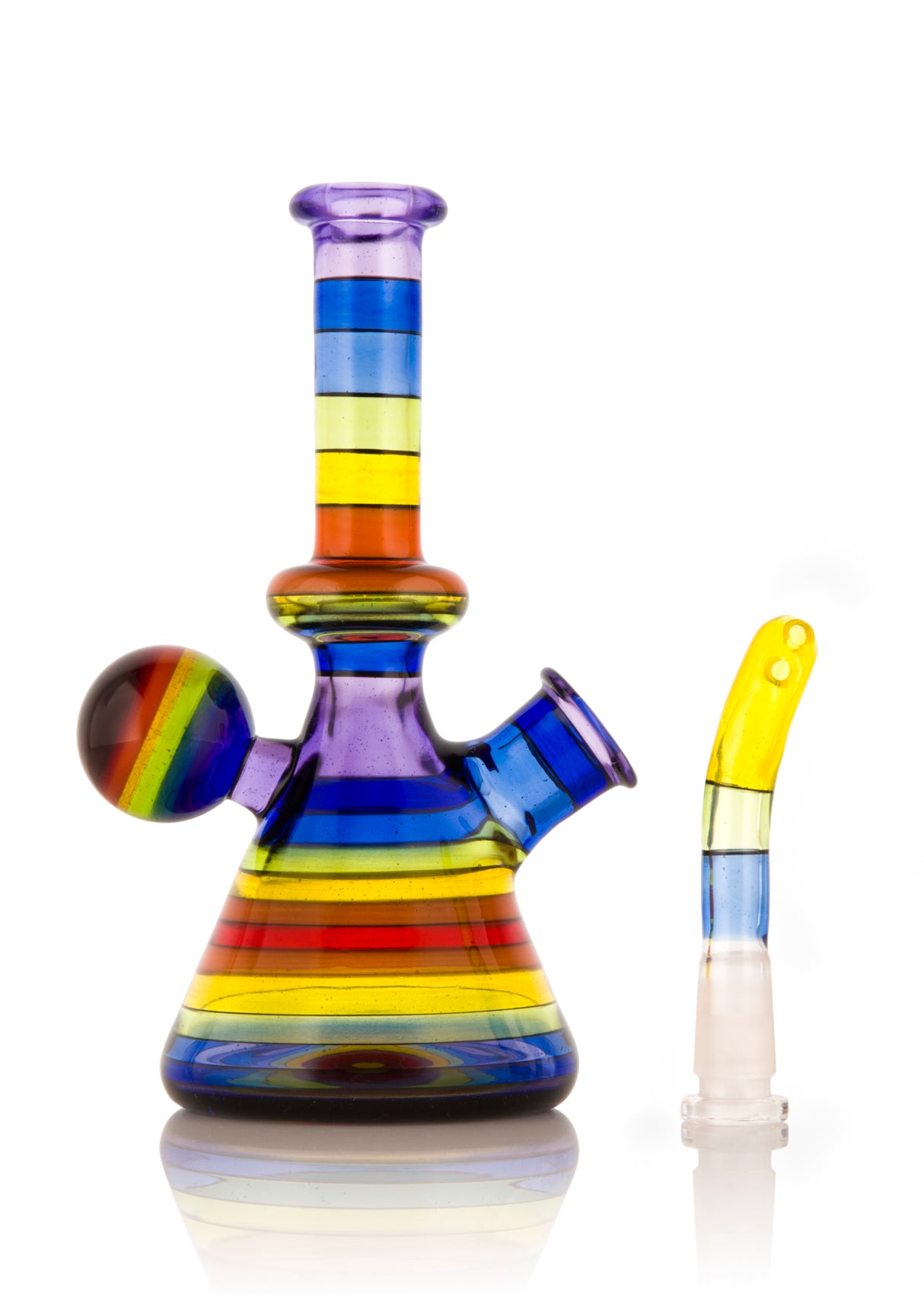 Encalmo Jammer in Purple Rain and Rainbow Mini Vapor Tube by Rone