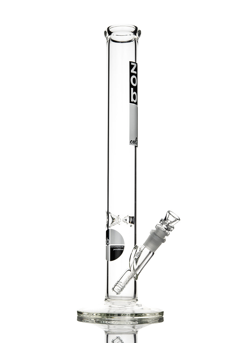 ZOB 18" Straight with Black and White Verticle Square and Square Logo Tube