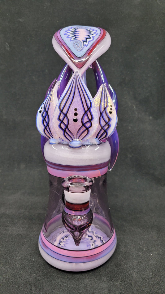 14mm Orchid Rig by Blossom Glass