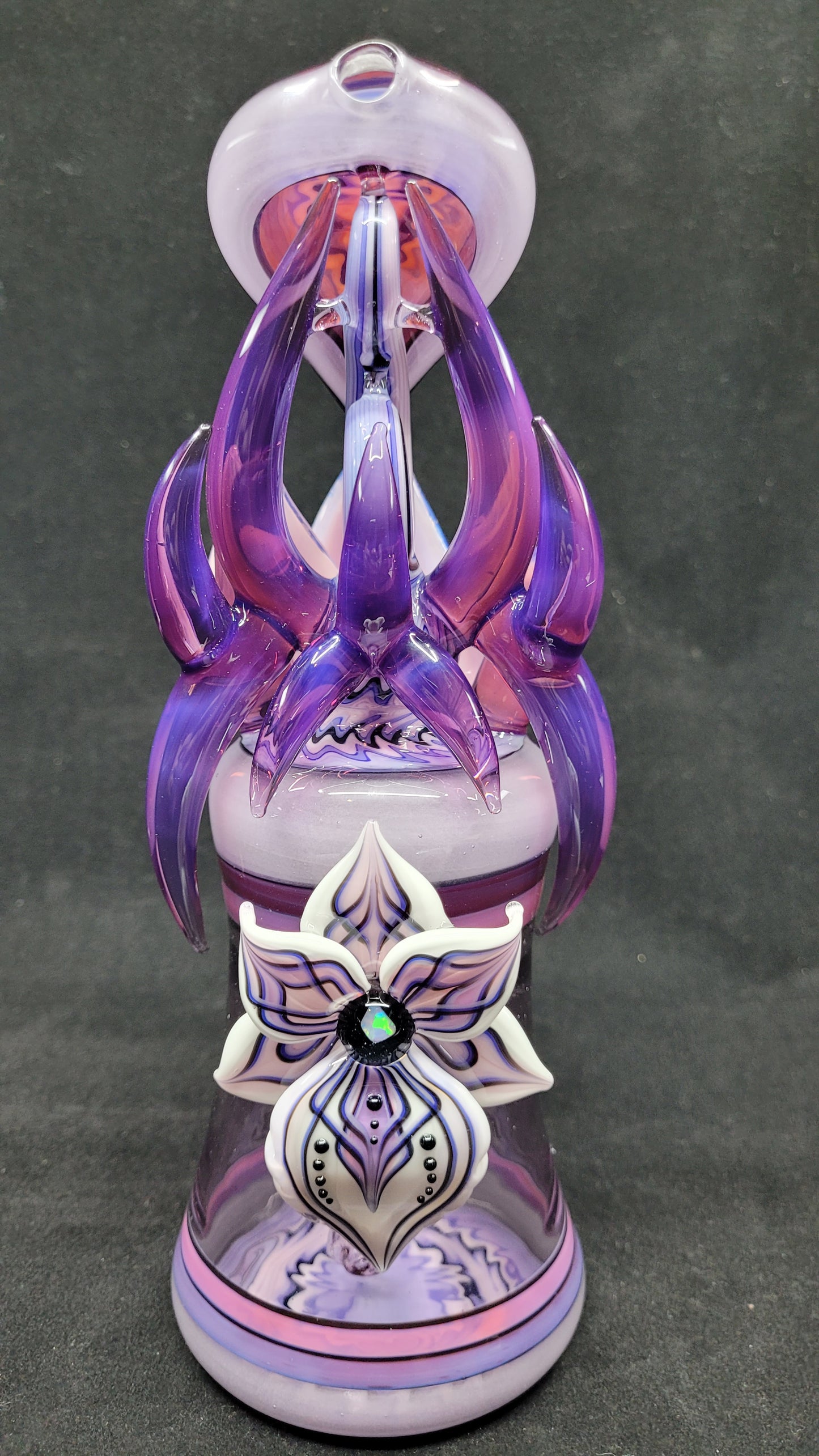 14mm Orchid Rig by Blossom Glass