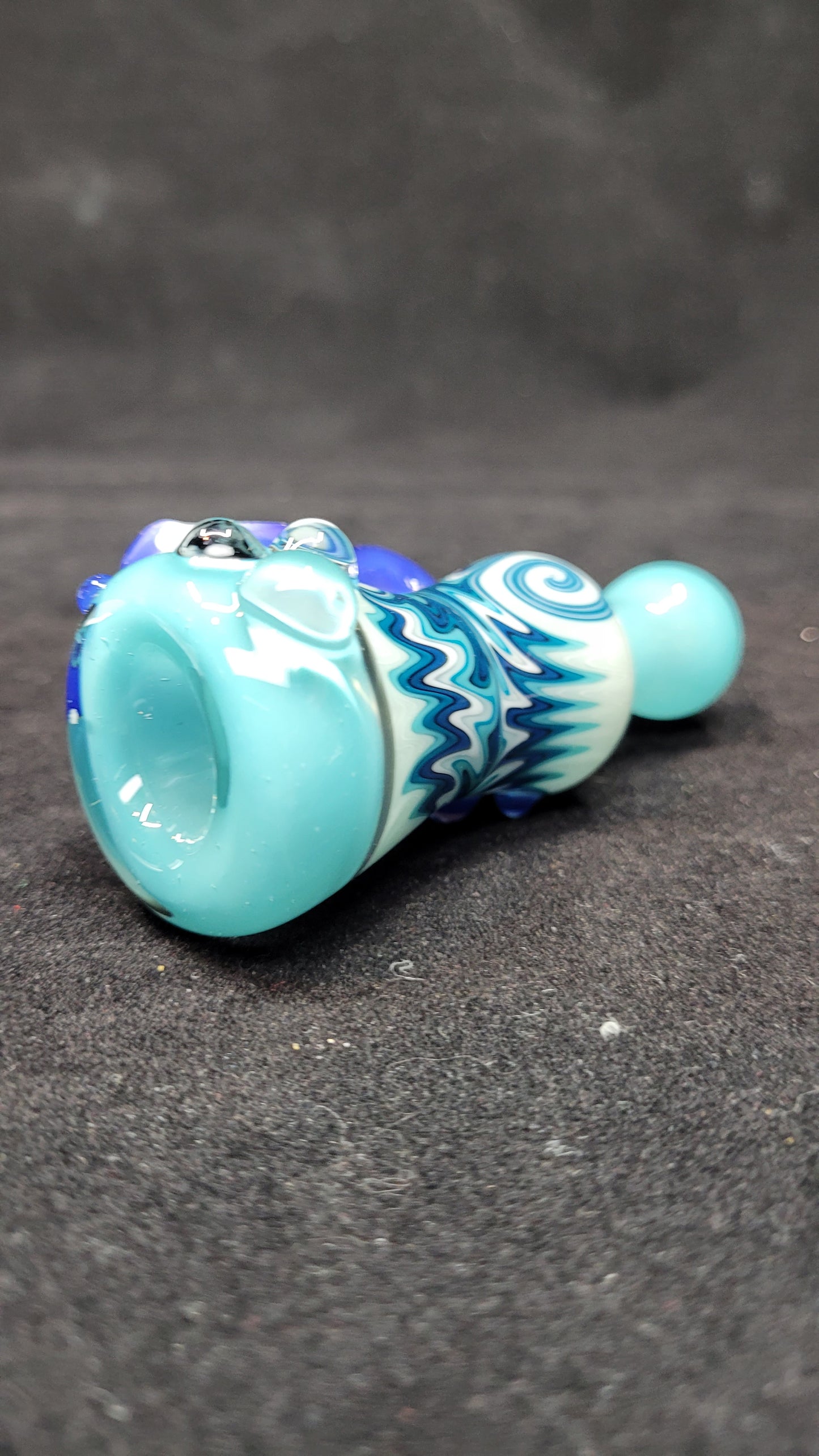 Chillums w/ WigWag, Leaf & Opal by Blossom Glass