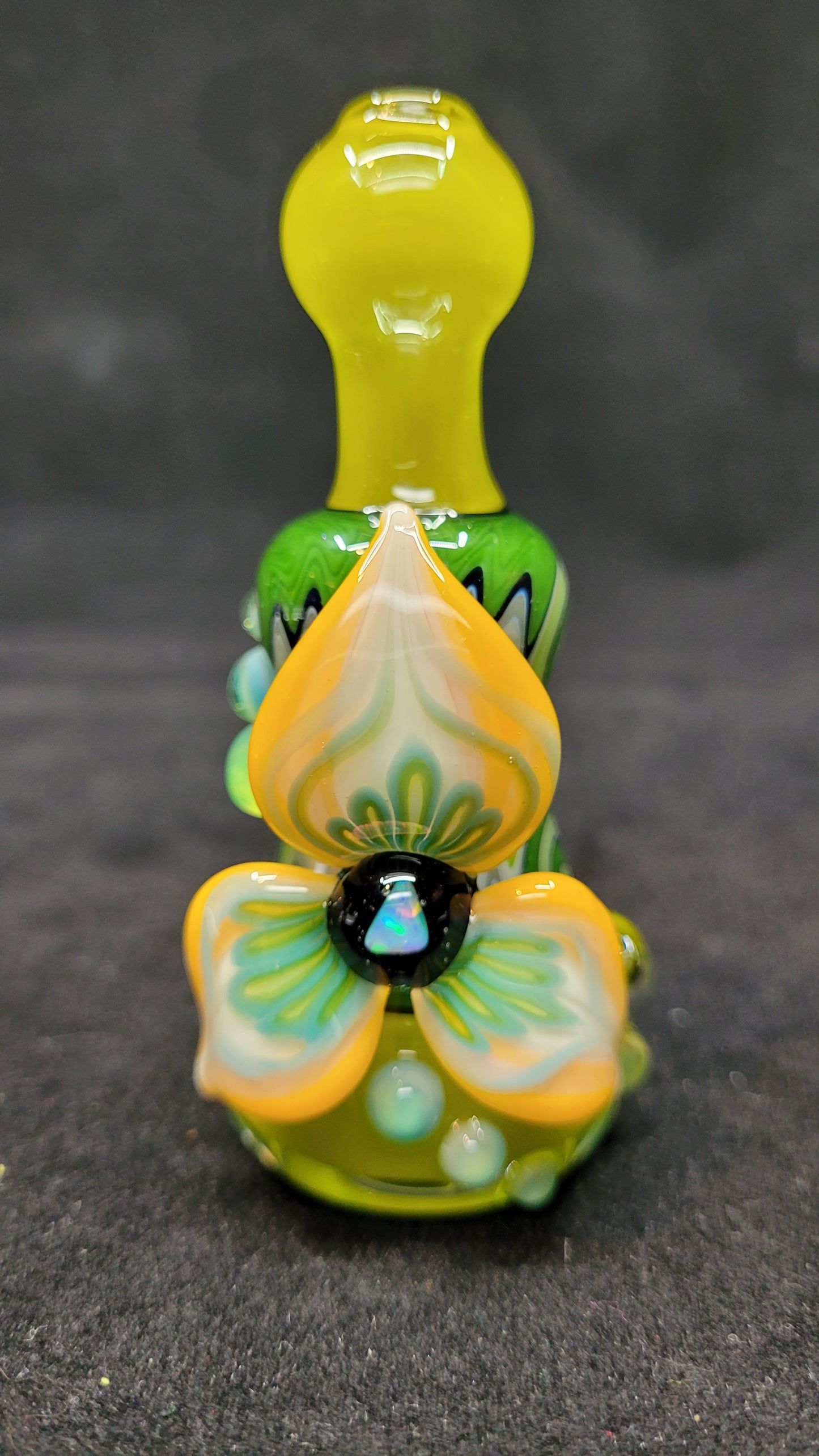 Chillums w/ WigWag, Leaf & Opal by Blossom Glass