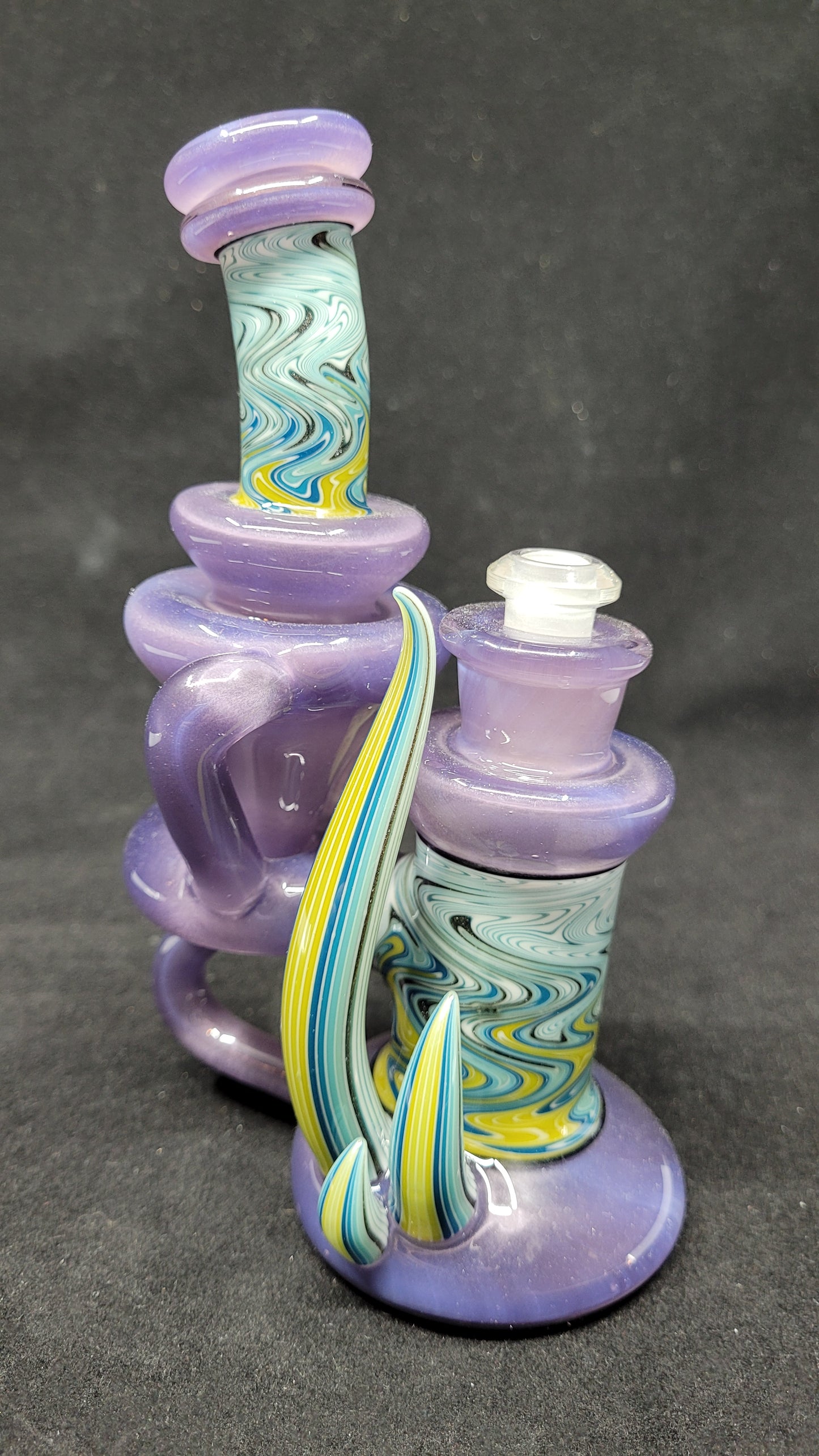 Mini ReBubblers W/ Line Work, Horns & Marble by CRUX GLASS