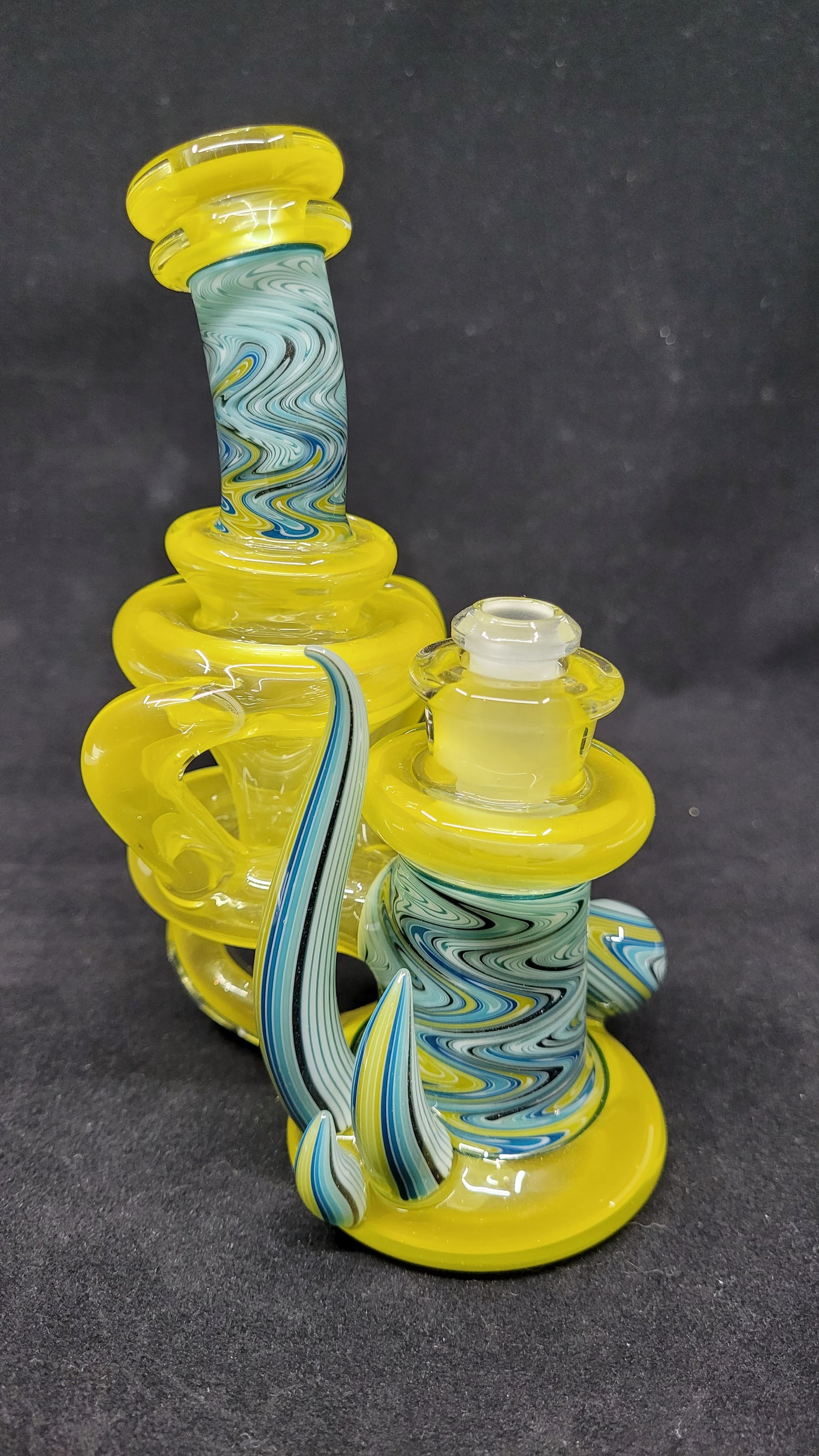 Mini ReBubblers W/ Line Work, Horns & Marble by CRUX GLASS