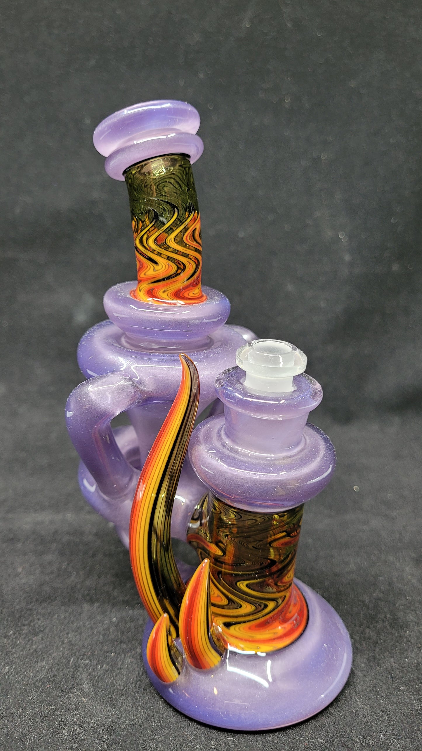 Mini ReBubblers W/ Line Work, Horns & Marble by CRUX GLASS