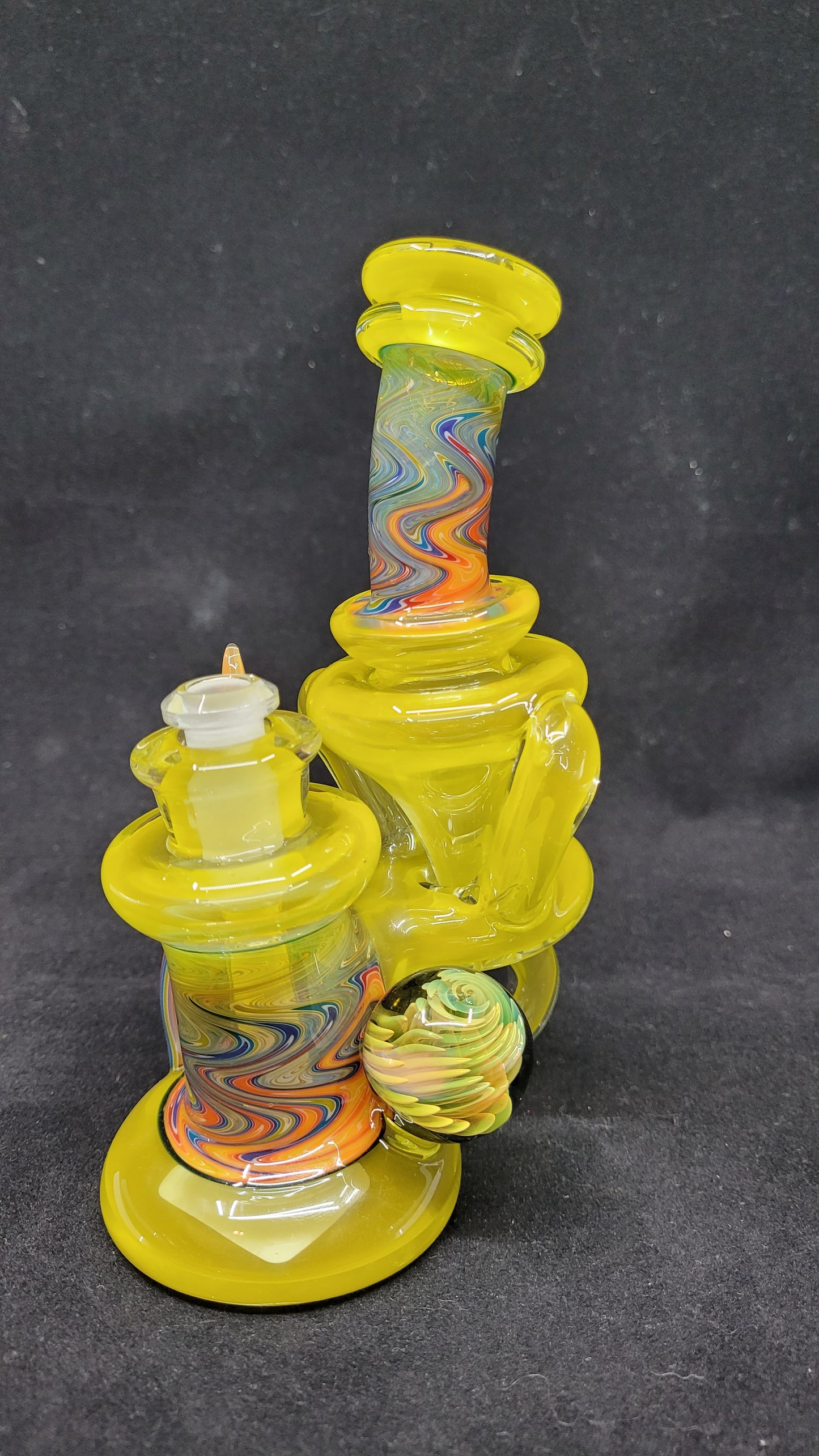 Mini ReBubblers W/ Line Work, Horns & Marble by CRUX GLASS