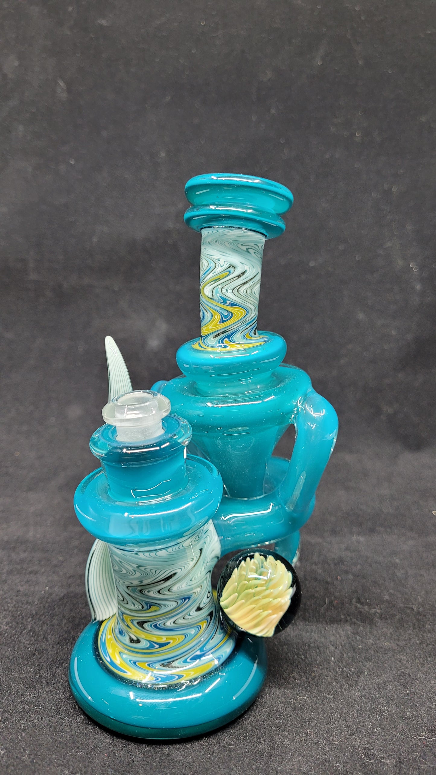 Mini ReBubblers W/ Line Work, Horns & Marble by CRUX GLASS