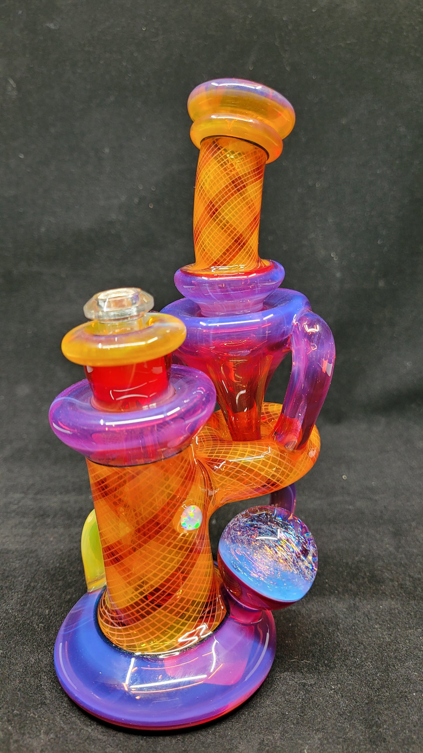 ReBubblers W/ Retti Linework, Horns, Opal, & Marble by CRUX GLASS