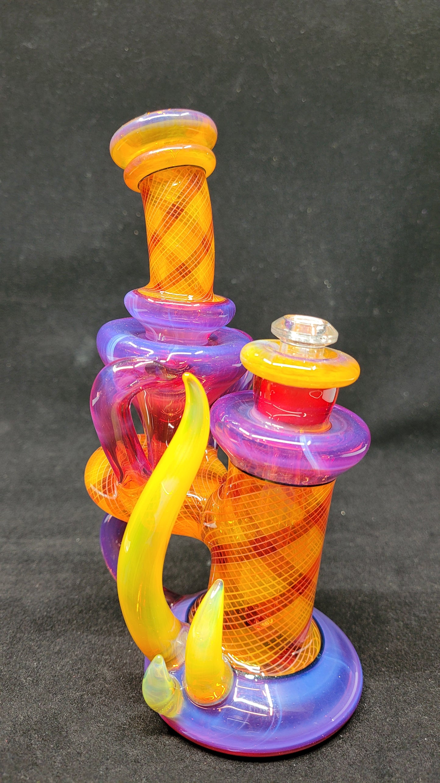 ReBubblers W/ Retti Linework, Horns, Opal, & Marble by CRUX GLASS