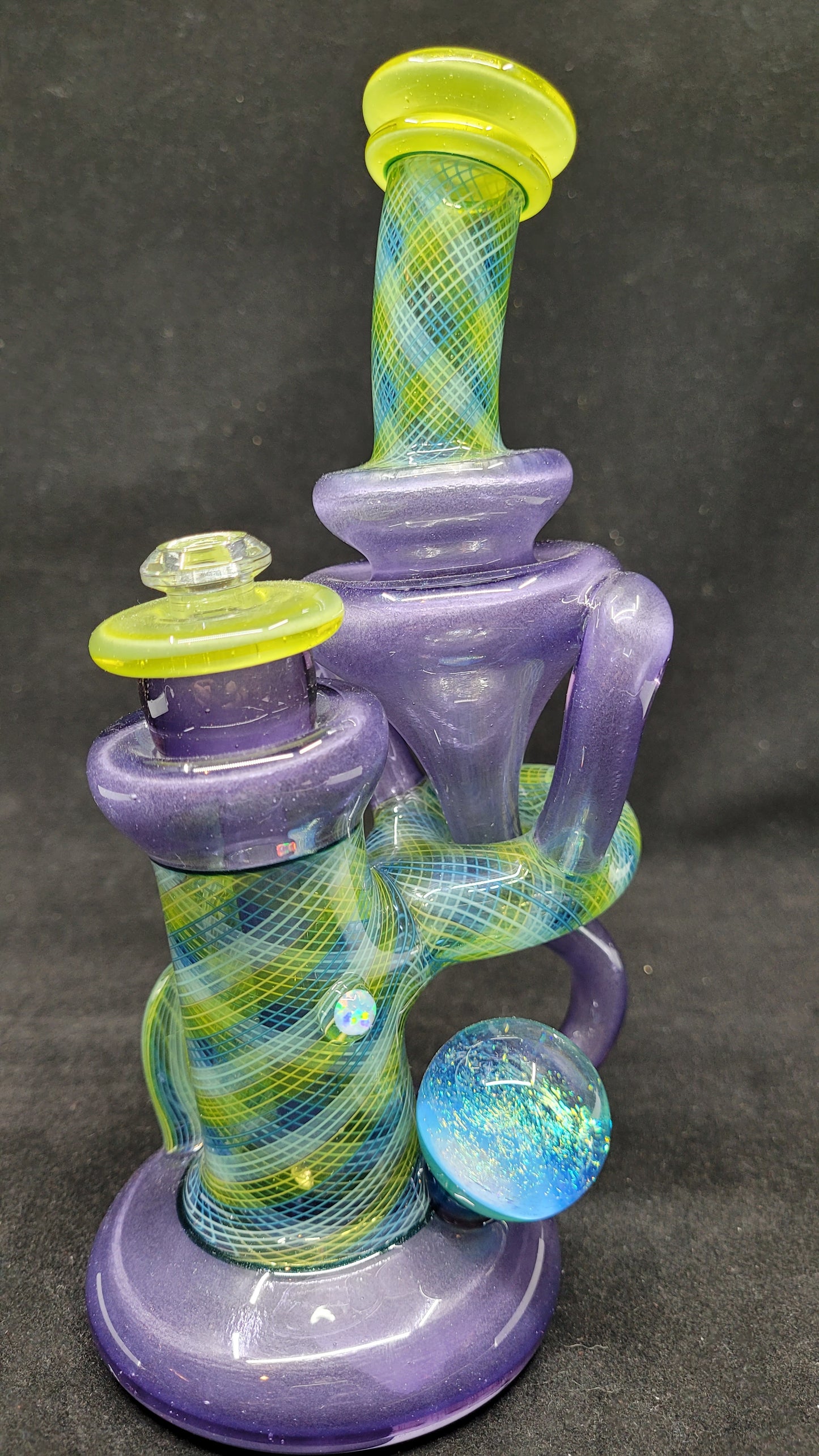 ReBubblers W/ Retti Linework, Horns, Opal, & Marble by CRUX GLASS