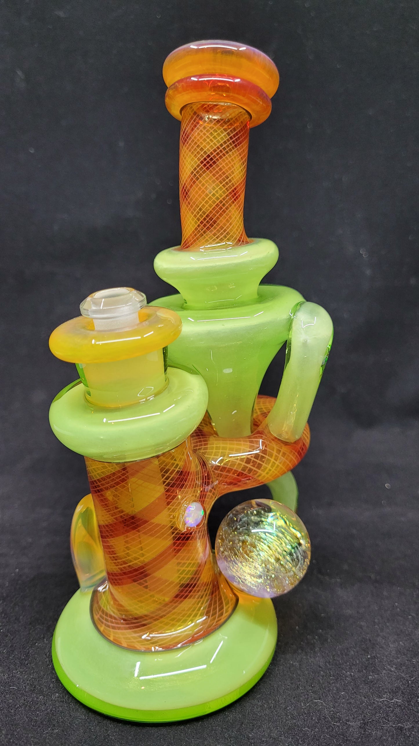 ReBubblers W/ Retti Linework, Horns, Opal, & Marble by CRUX GLASS