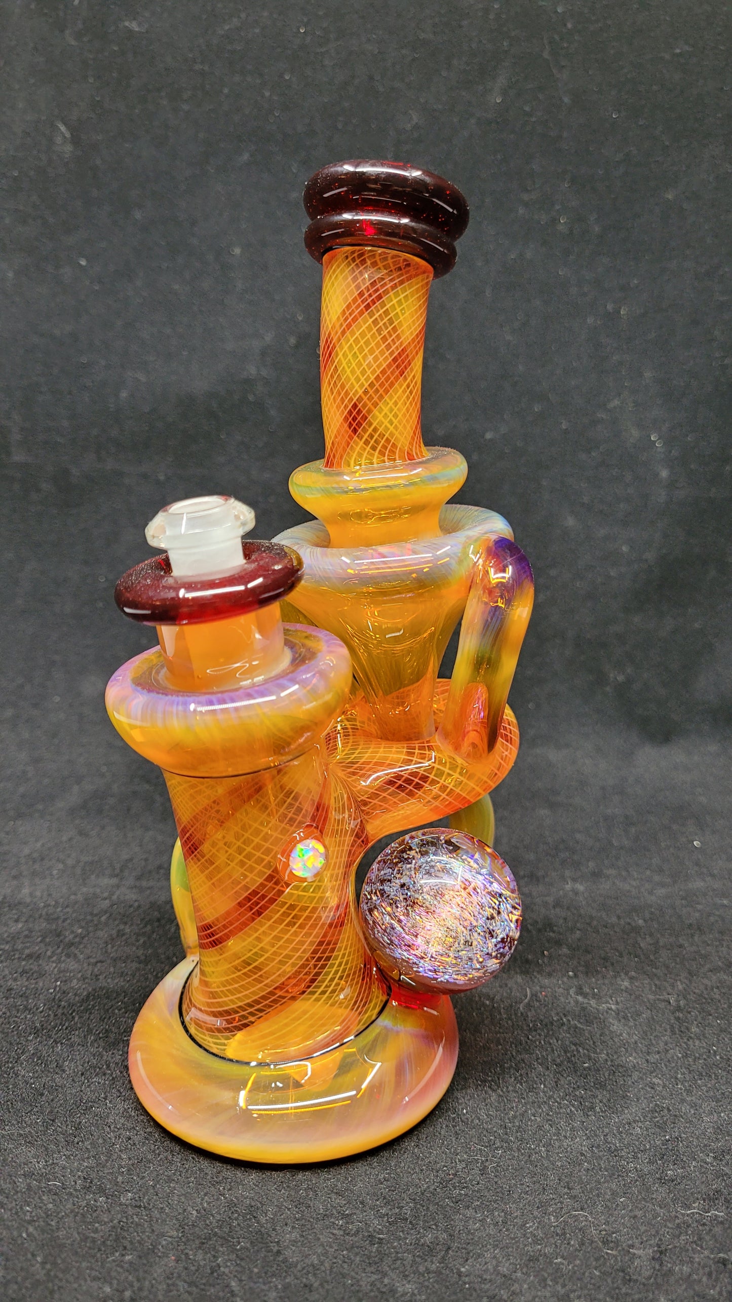 ReBubblers W/ Retti Linework, Horns, Opal, & Marble by CRUX GLASS