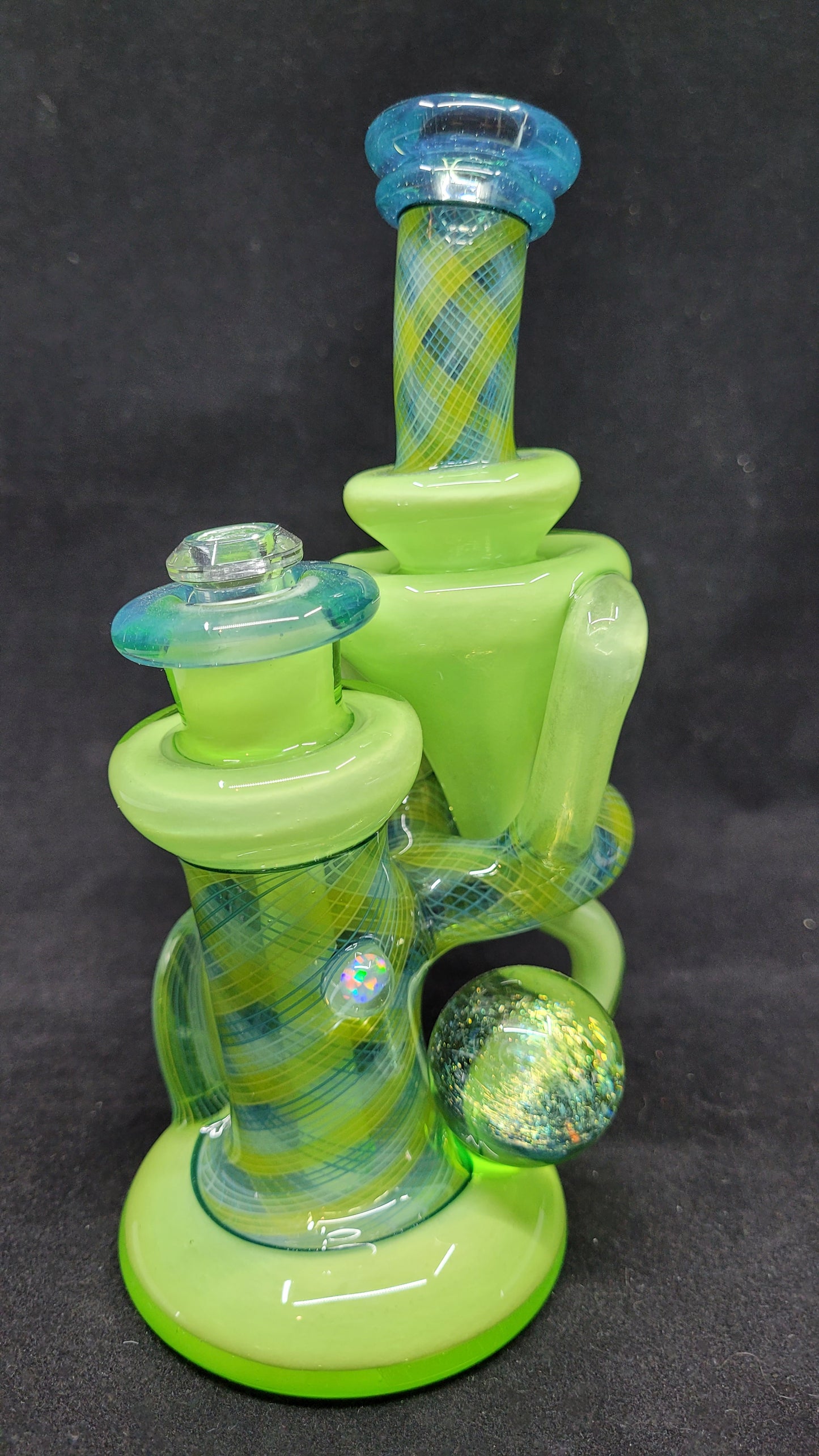ReBubblers W/ Retti Linework, Horns, Opal, & Marble by CRUX GLASS