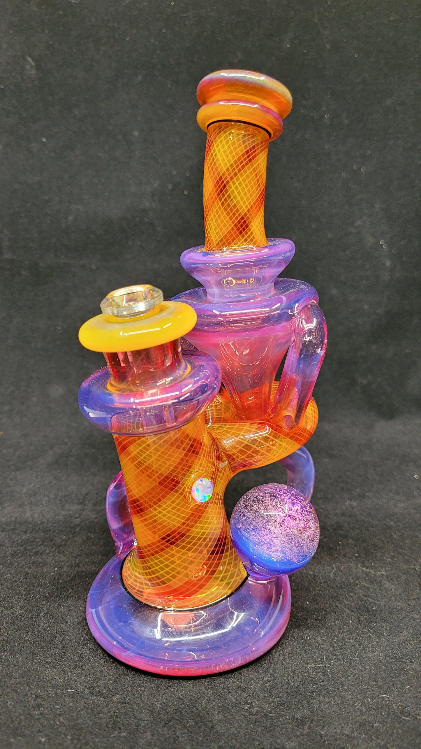 ReBubblers W/ Retti Linework, Horns, Opal, & Marble by CRUX GLASS
