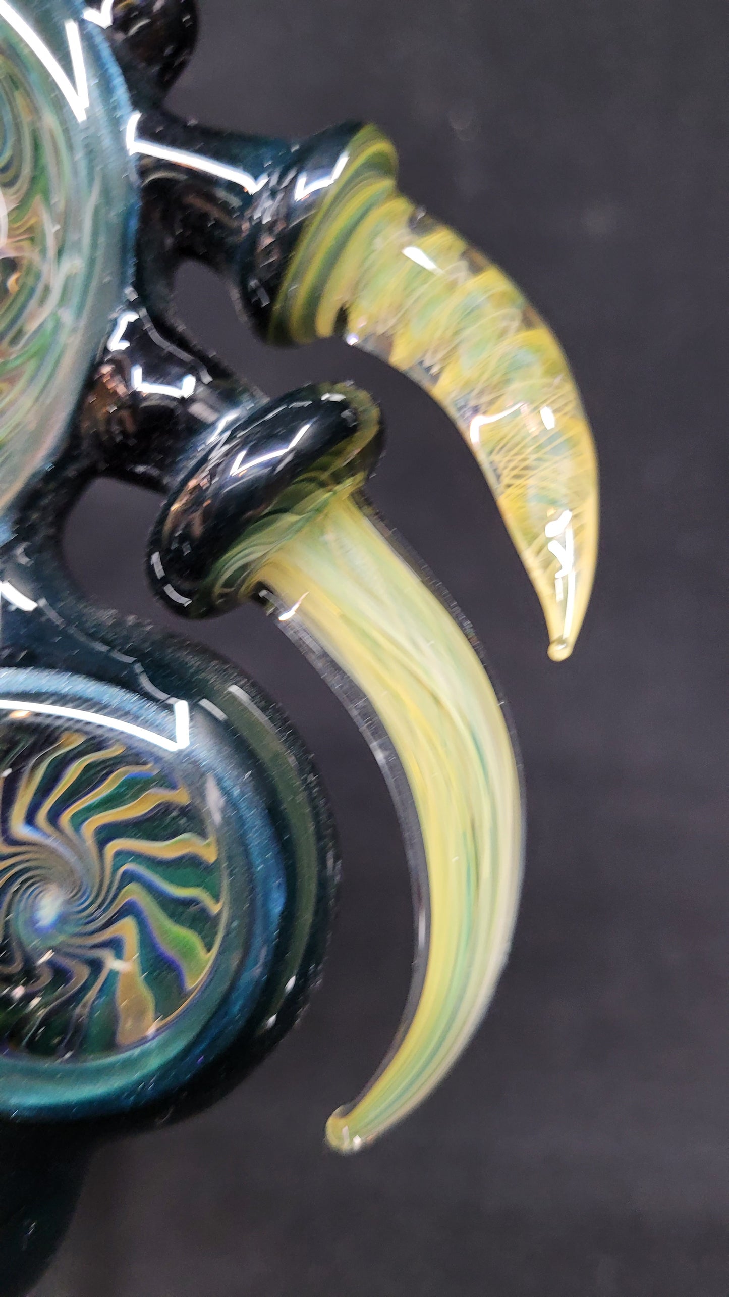 Big Z 10mm Worked Pendant Rig W/ Center Mib and Opal Carb Cap