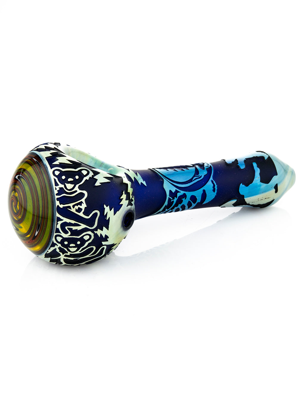 Liberty Glass Grateful Dead Colored Tubing Wig Wag Spoon #14