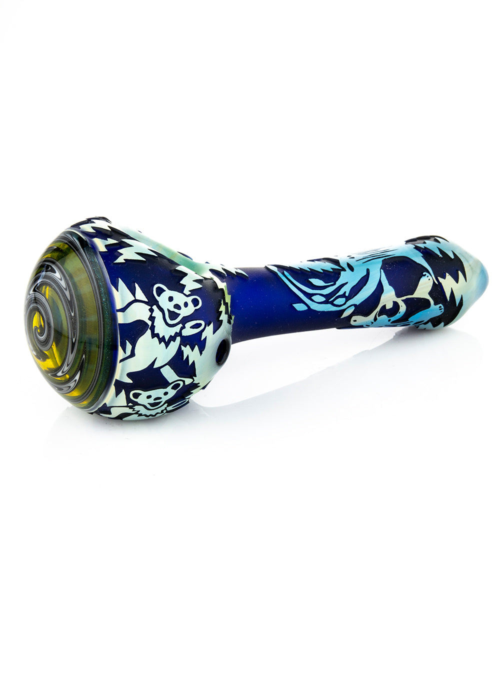 Liberty Glass Grateful Dead Colored Tubing Wig Wag Spoon #21