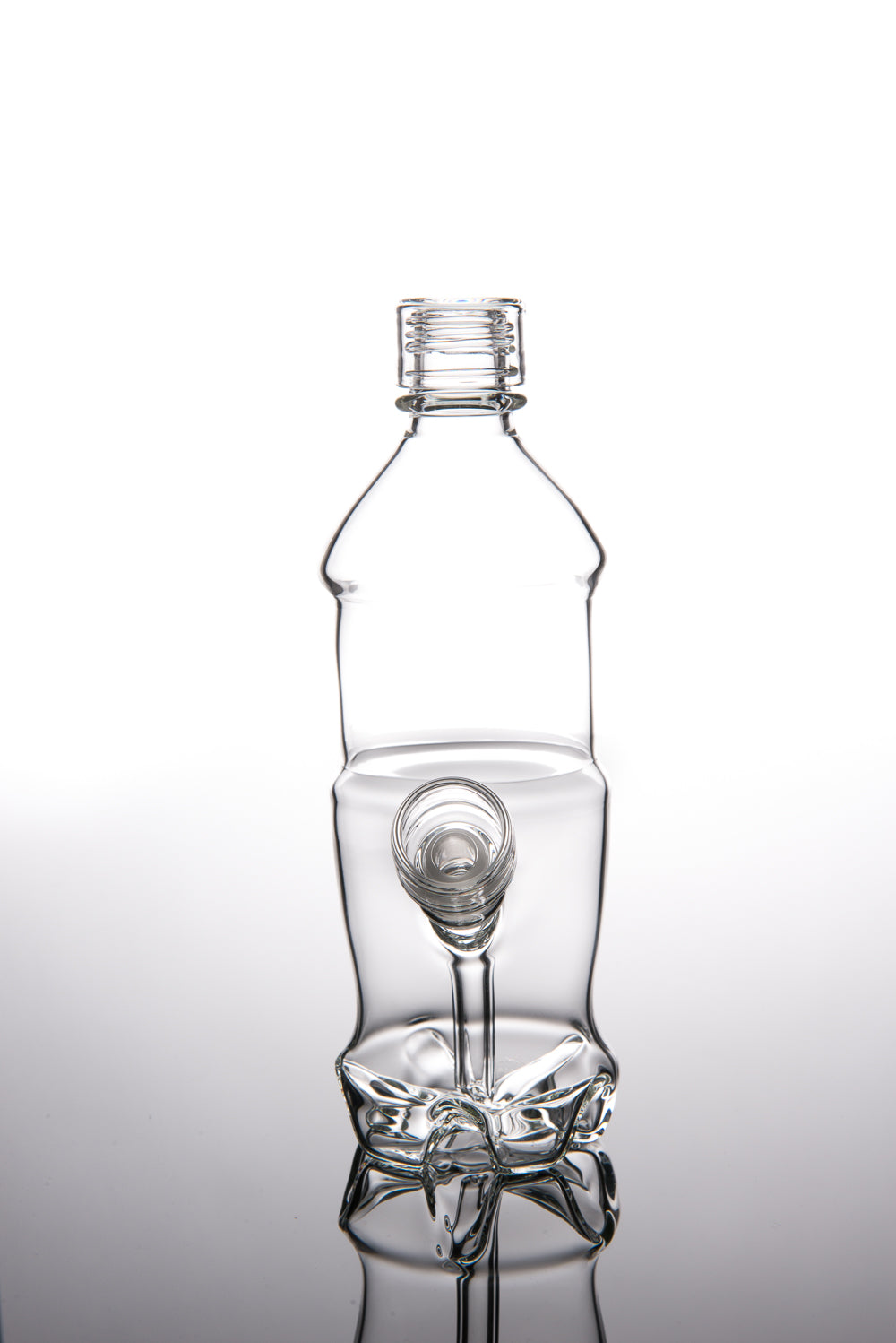 Clear Coke Bottle Vapor Bubbler with Carb Cap #2 by Eskuche