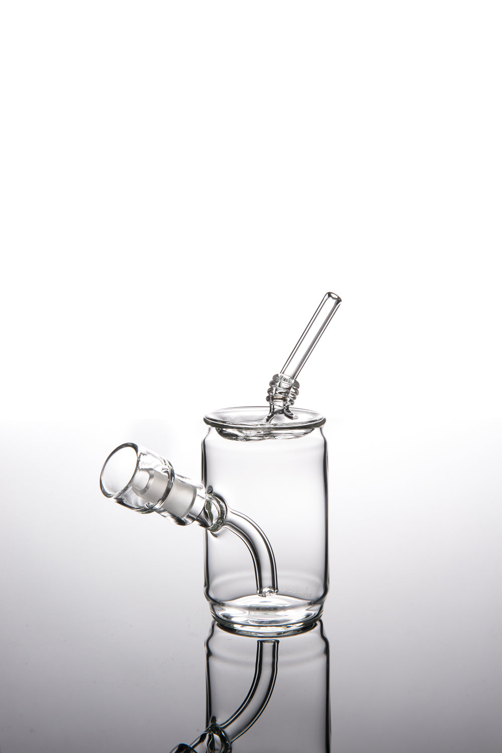 Clear Mini Can Vapor Bubbler with Straw#2  by Eskuche