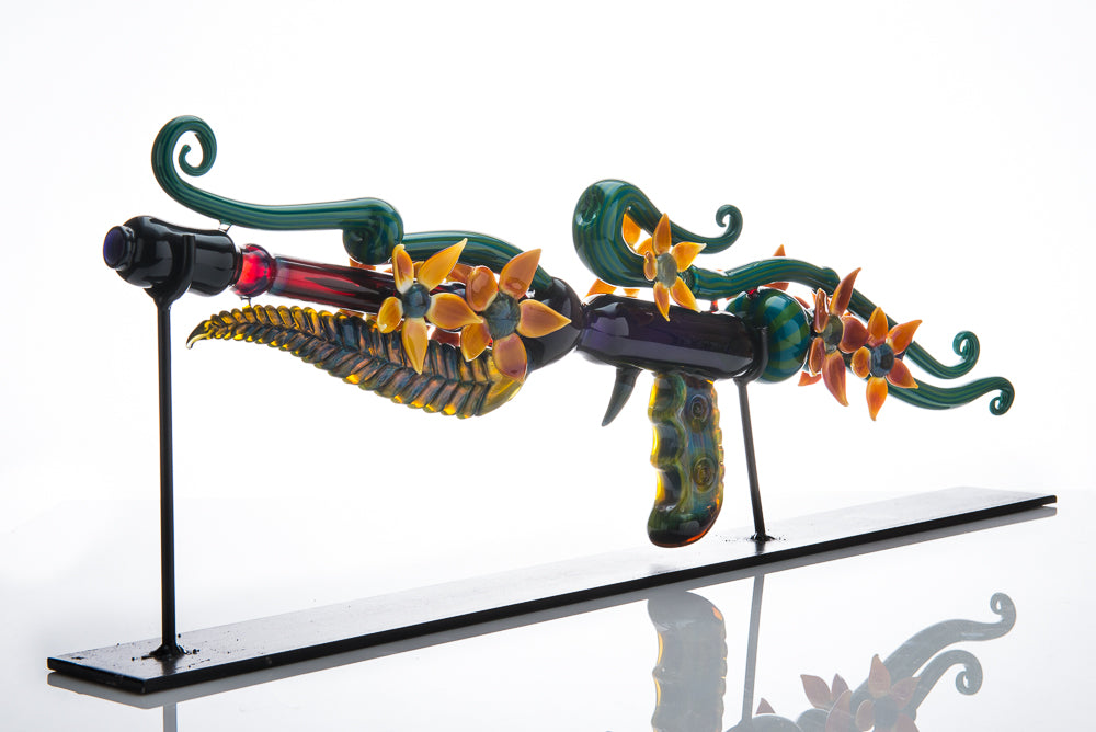Large Flower Gun Bubbler by Darby Holm
