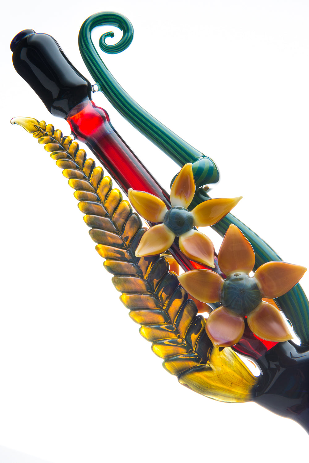 Large Flower Gun Bubbler by Darby Holm