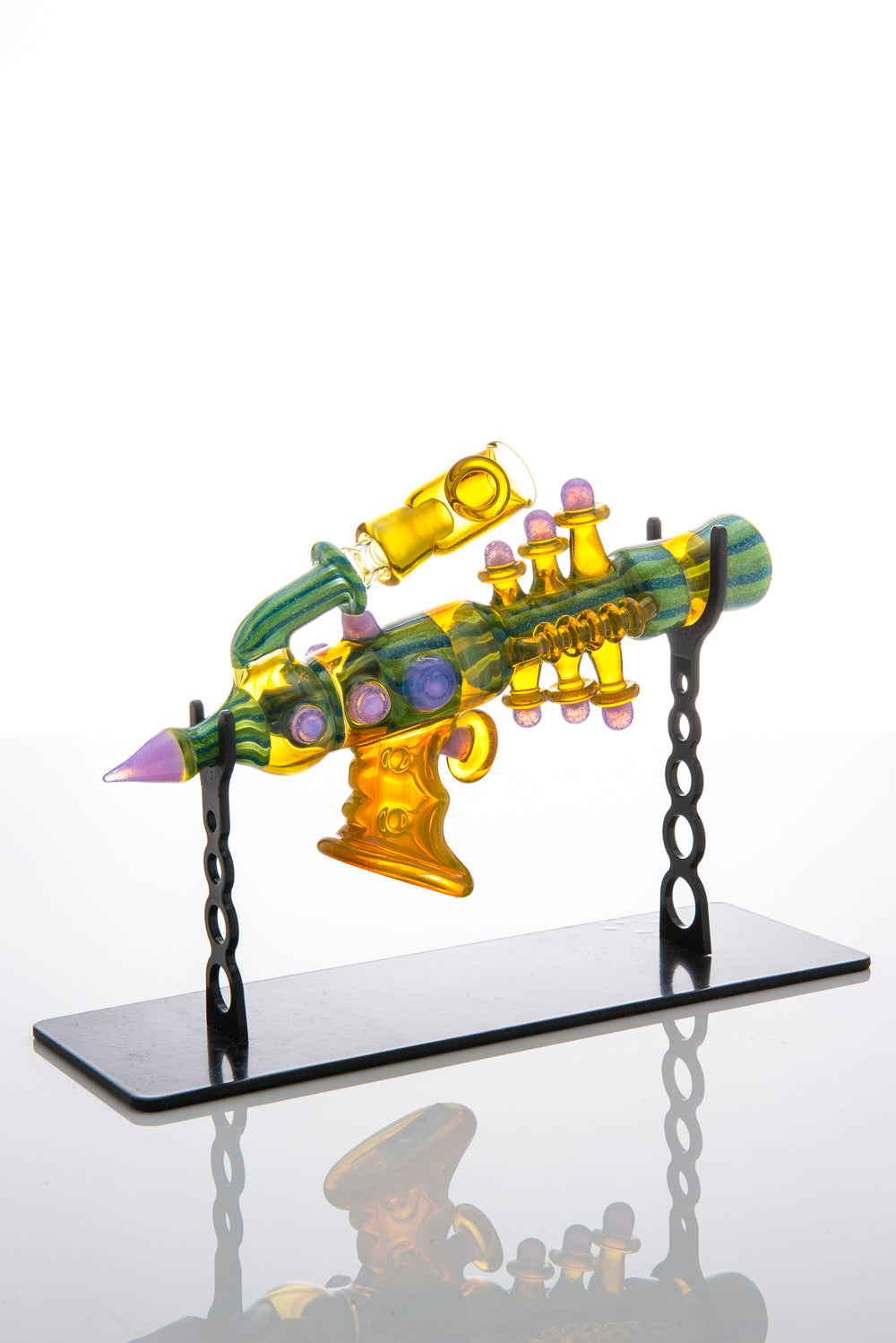 Mini Dichro Watermelon Ray Gun Vapor Bubbler #2 by Darby Holm