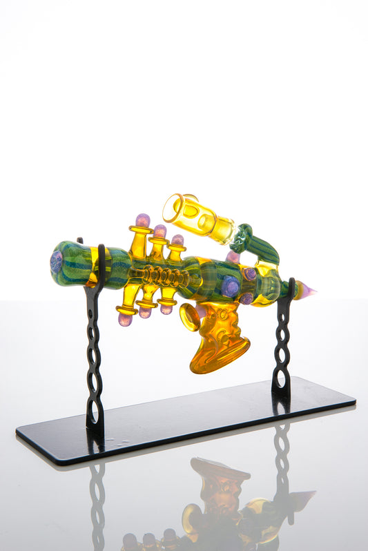 Mini Dichro Watermelon Ray Gun Vapor Bubbler #2 by Darby Holm