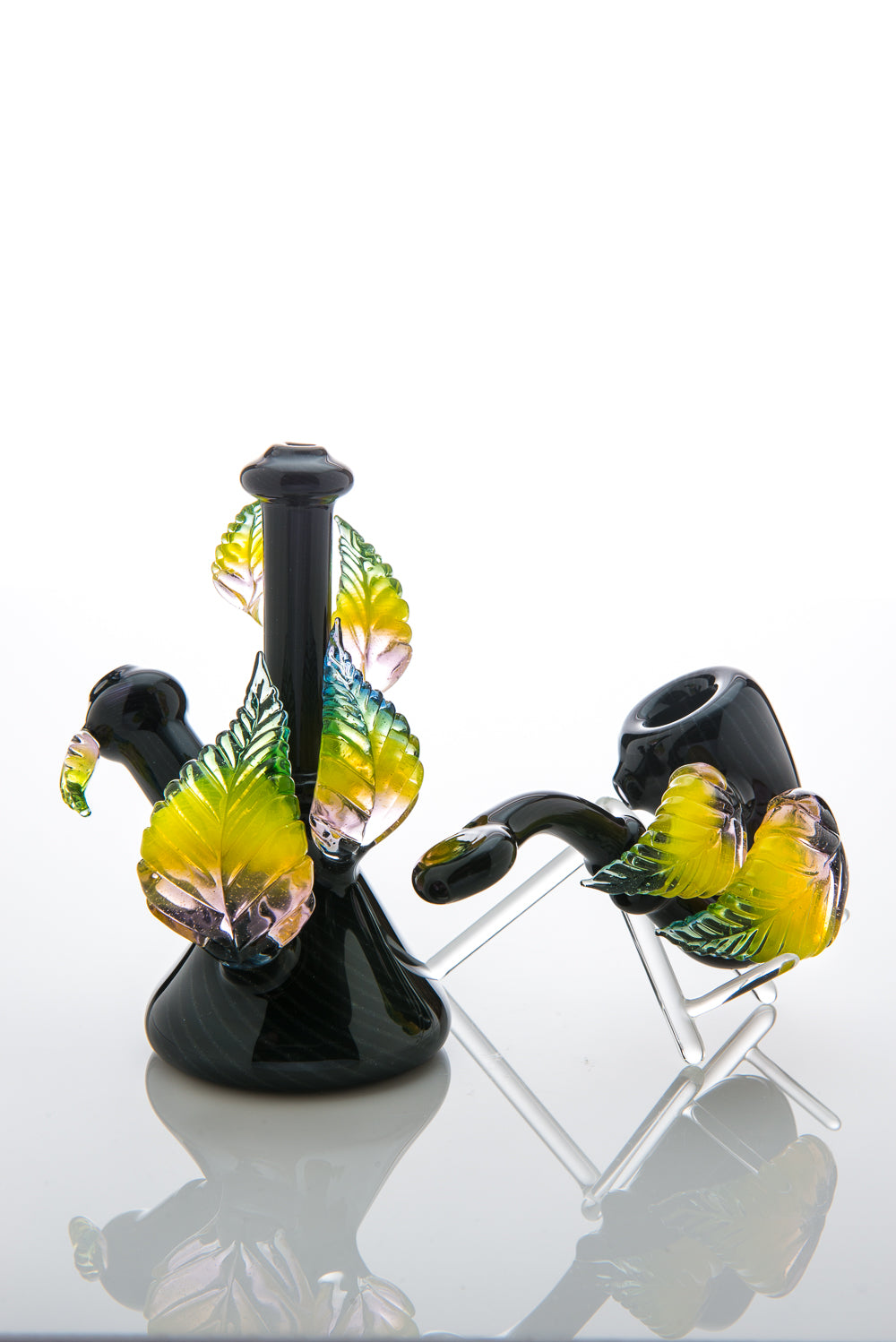 Black Mini Tube and Sherlock with Leaves Set by DOC