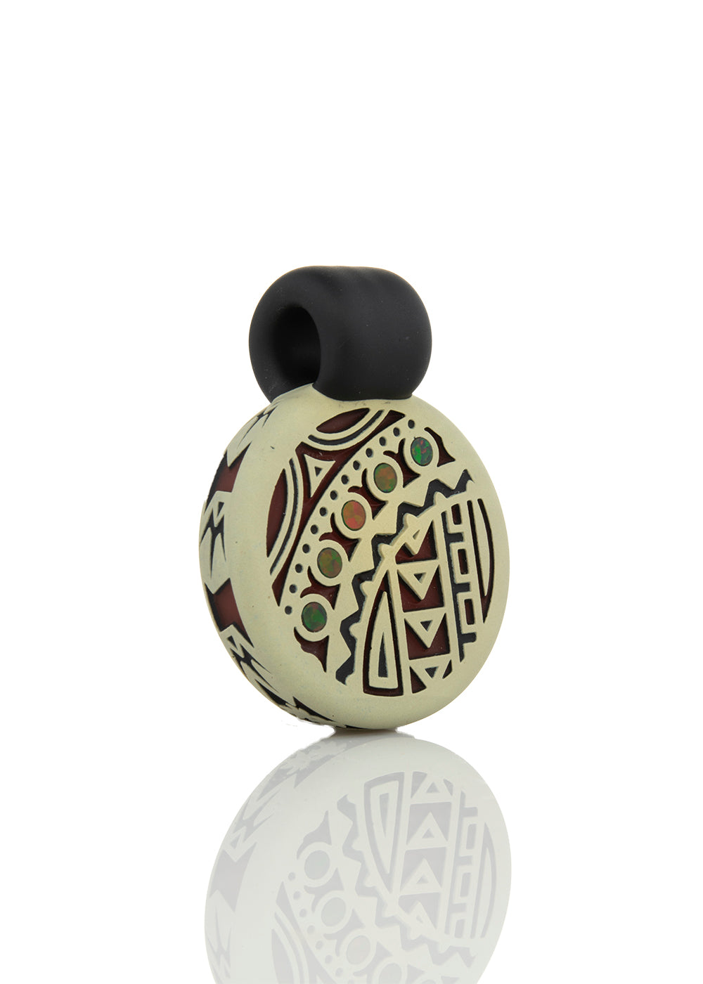 Polonesian Triple Color with five 3mm Opals by Glass Maze