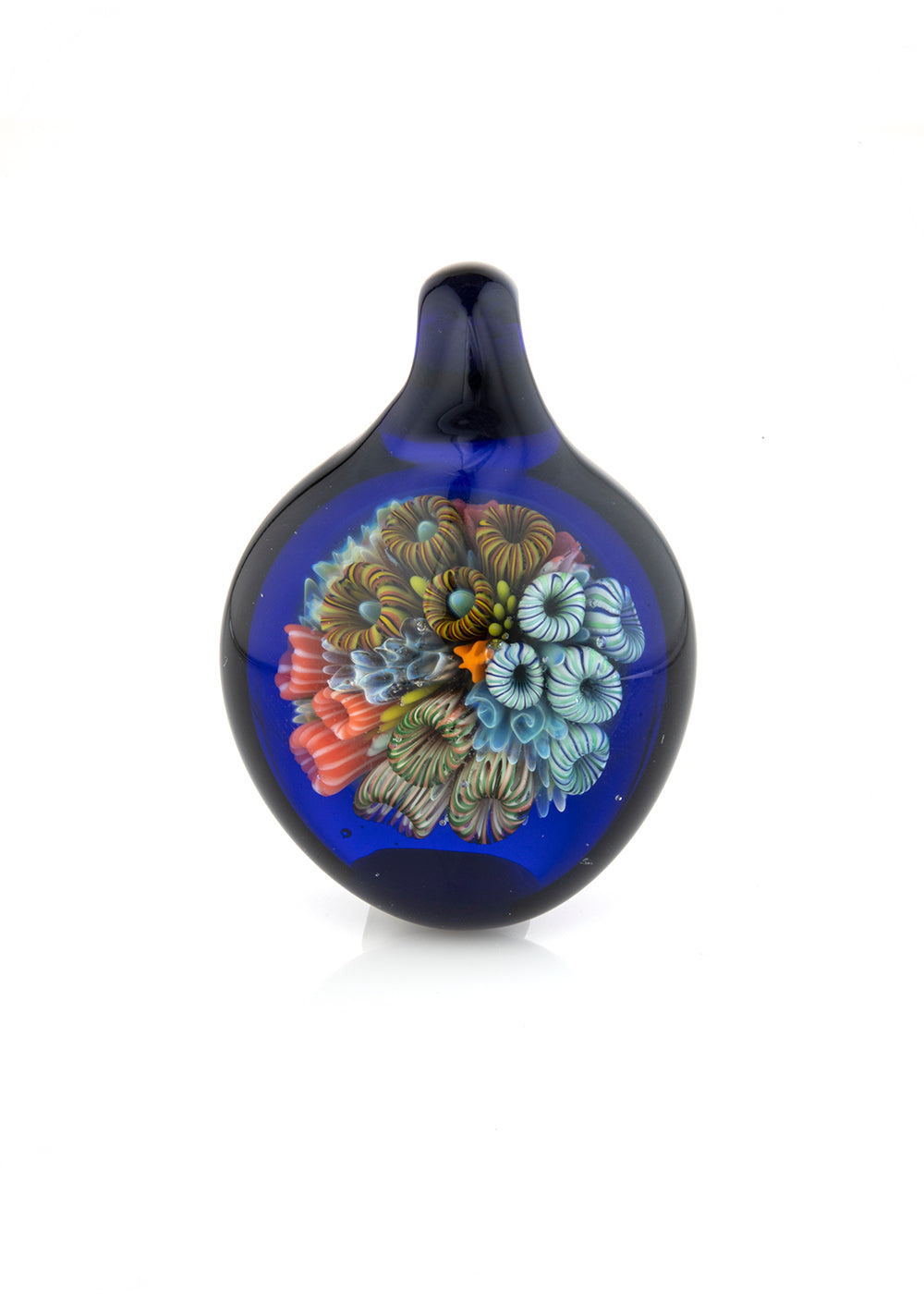 Solid Implosion Reef Pendant #3 by Simon (Sigh Glass)