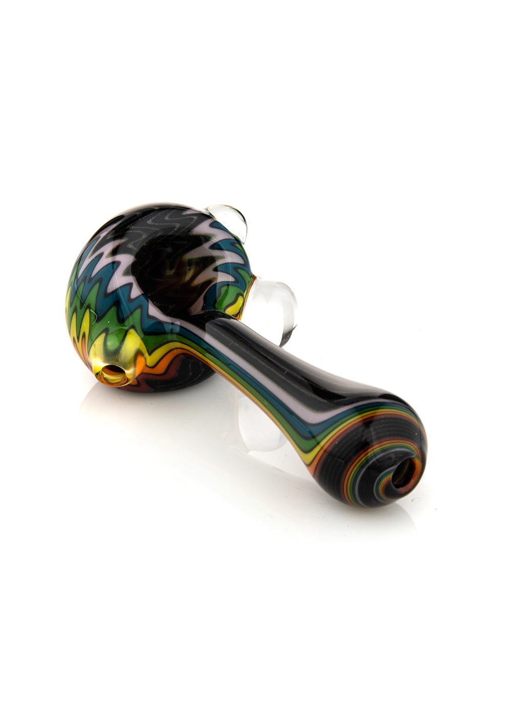 Black Rainbow Line Work Spoon by Sand