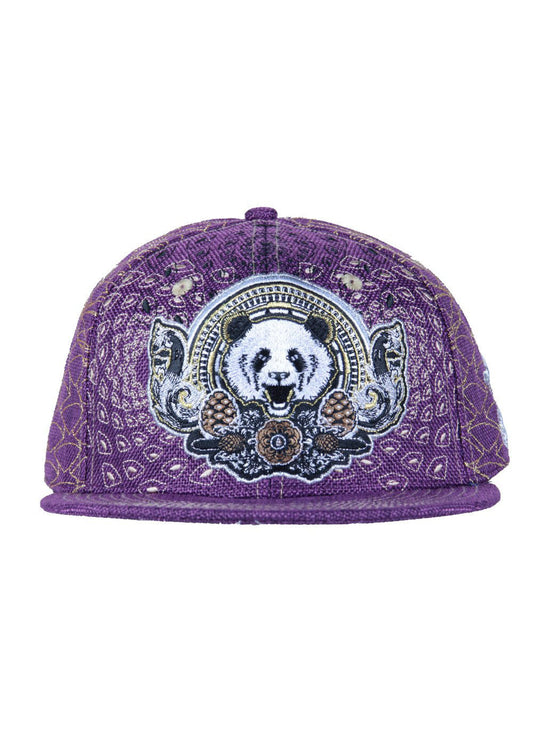 Grassroots Third Eye Pinecone Panda Fitted Hat