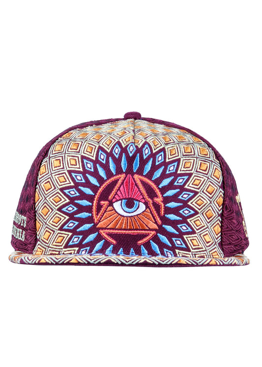 Grassroots San Pedro Del Sol Burgundy Fitted Hat